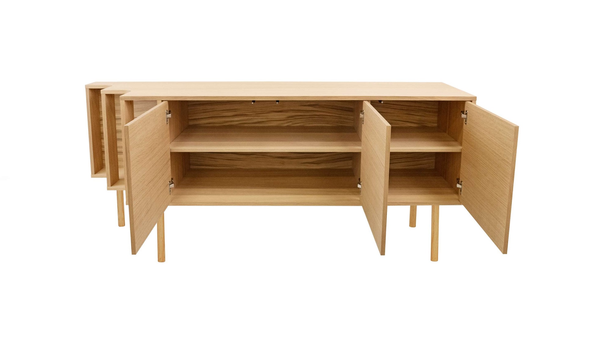 Woodman Sideboard »Shift«, mit Echtholzfurnier aus Eiche, Breite 189 cm, mit Push-to-Open, FSC®