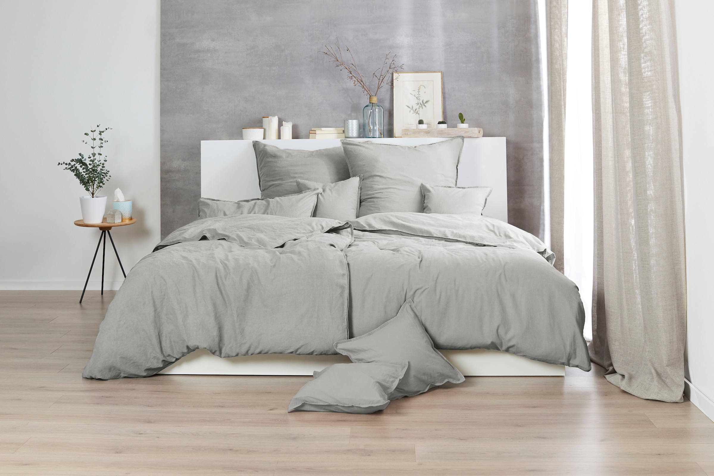 Primera Kissenbezüge »Kissenbezüge »Stone Washed«, Primera (2 Stück)«, (2 St.), mit Stone-Washed Optik