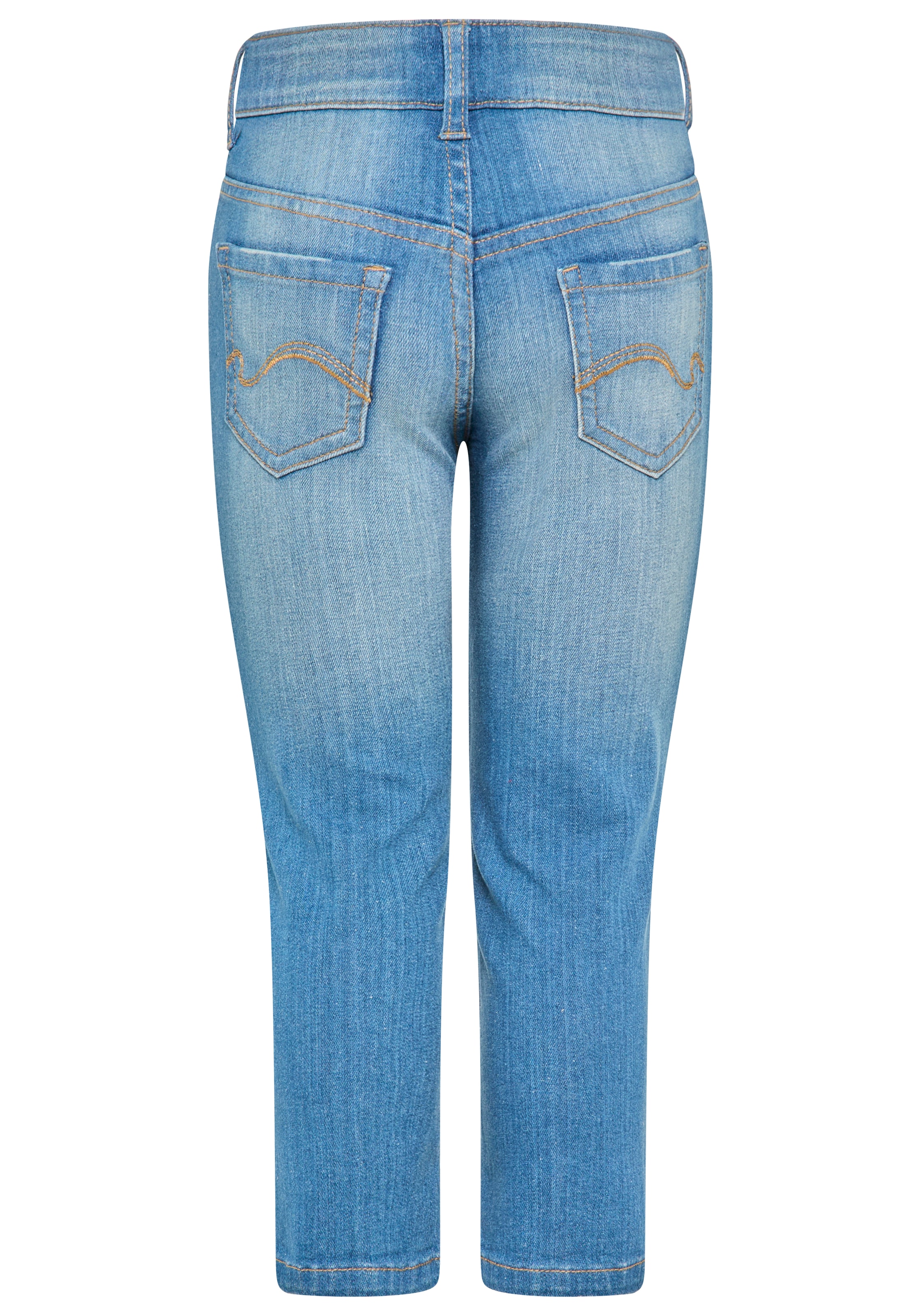 KangaROOS Schlupfjeans »Stretchjeans mit Applikation«, Jeans mit süssen Sternen-Aufnähern