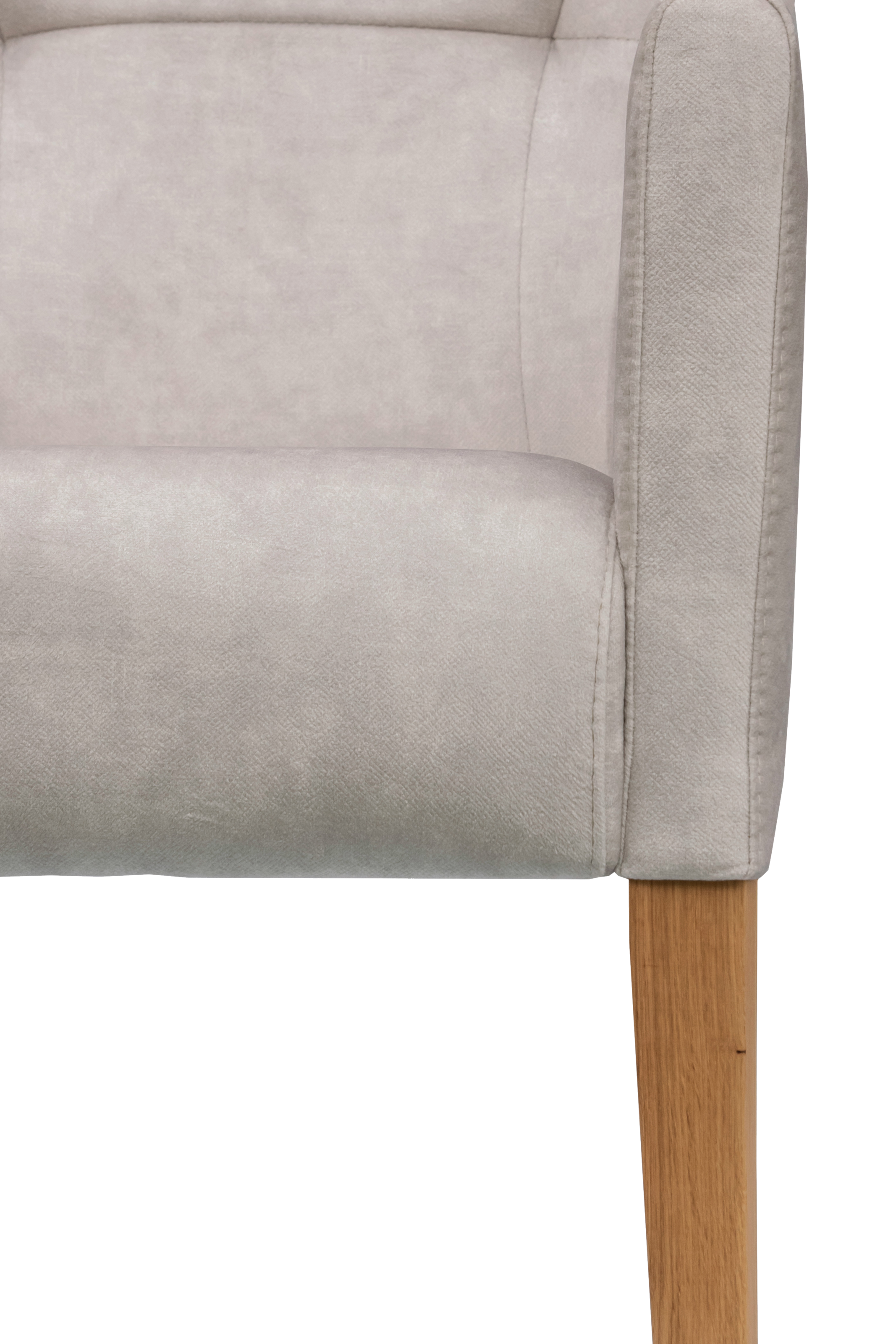 Home affaire Armlehnstuhl »King«, Luxus-Microfaser Lederoptik, Esszimmerstuhl mit Knopfheftung