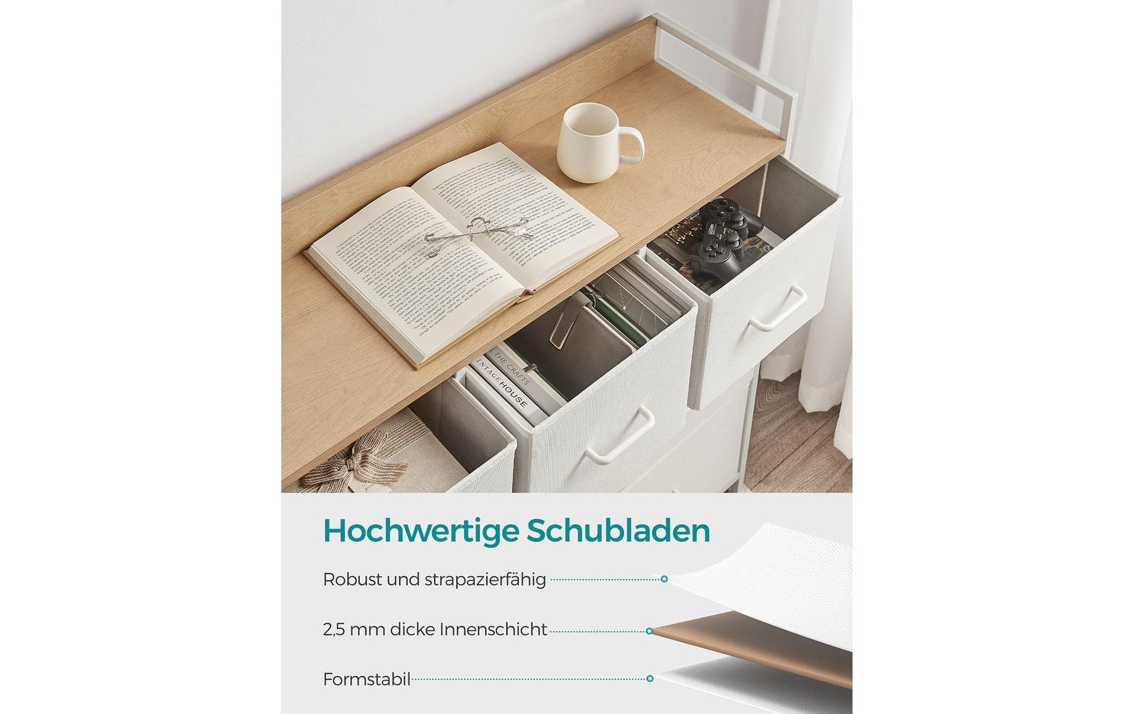 SONGMICS Kommode »mit 7 Schubladen 98 x 85 cm Weiss«