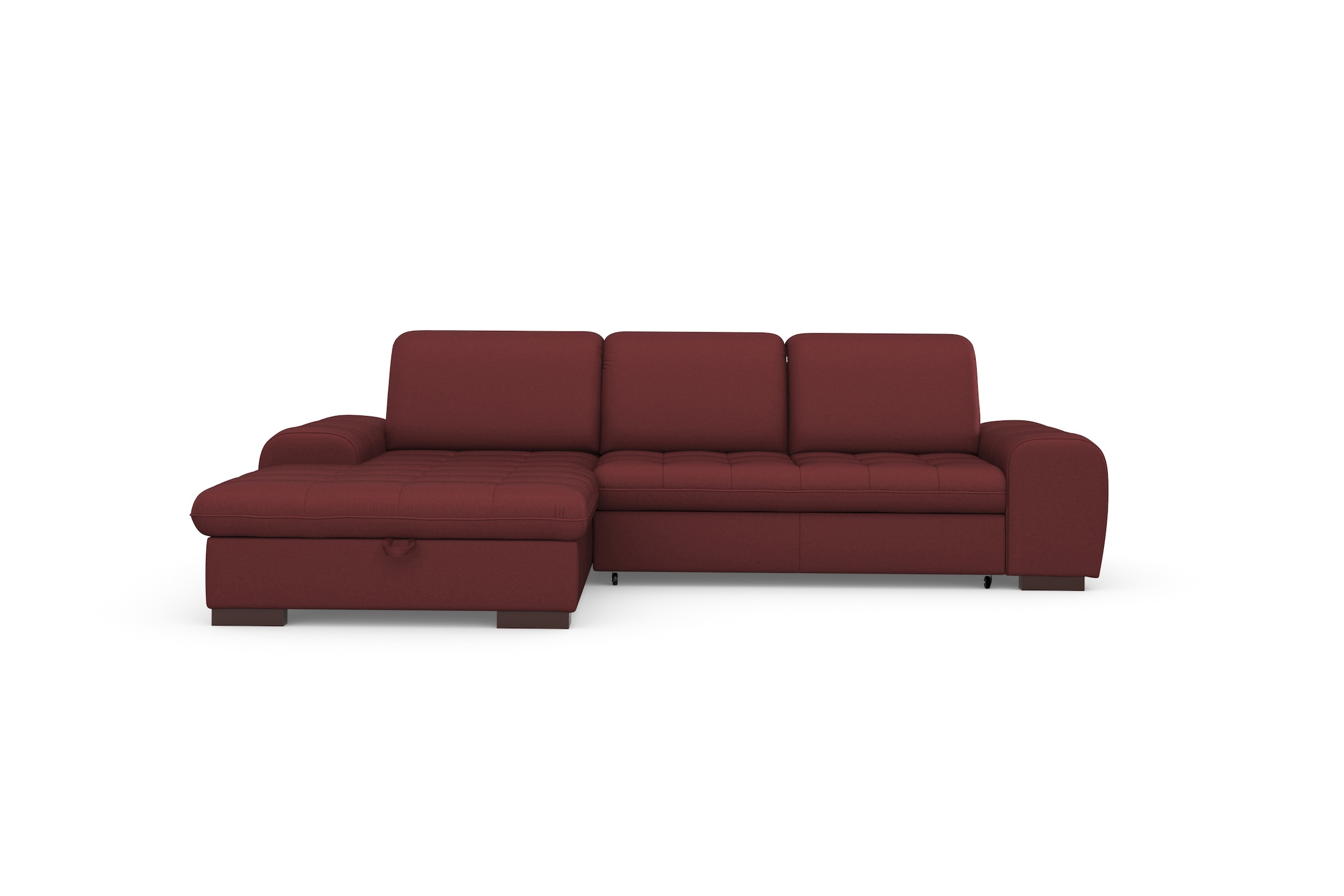 sit&more Ecksofa "Luxor L-Form" wahlweise mit Schlaffunktion, Bettkasten und Kopfteilverstellung