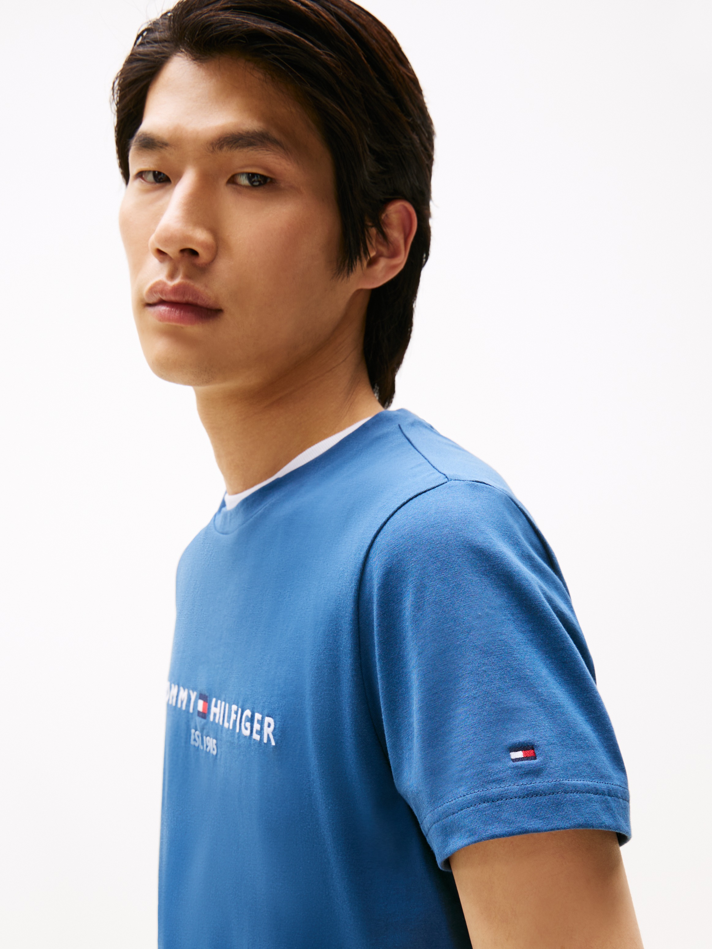Tommy Hilfiger T-Shirt »TOMMY LOGO TEE«, aus reiner Baumwolle