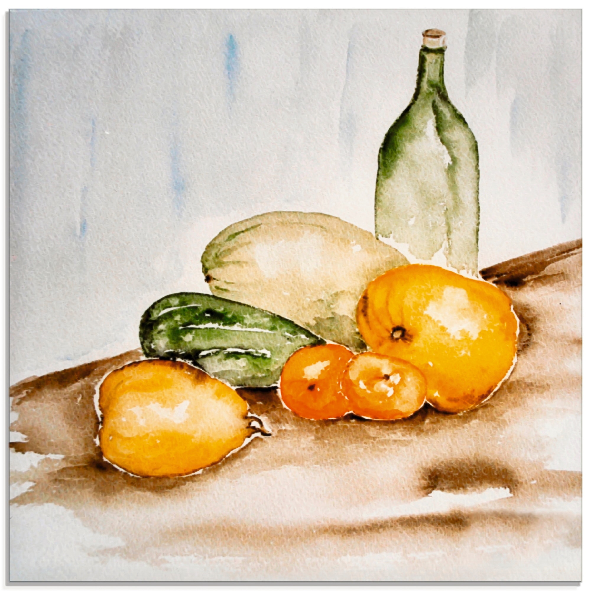 Artland Glasbild »Obst und Gemüse (1 in verschiedenen Lebensmittel, | shoppen Grössen online Aquarell«, St.), Jelmoli-Versand