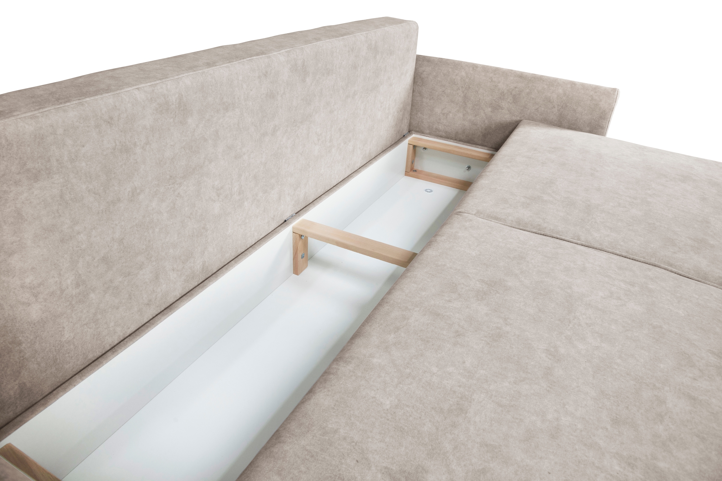 Home affaire 3-Sitzer »TRIPLO optionale Schlafsofa mit Bettkasten, Masse B/T/H: 215/100/89 cm«, Wahlweise Bettfunktion - Liegefläche 145x191 cm, Rücken-, Zierkissen