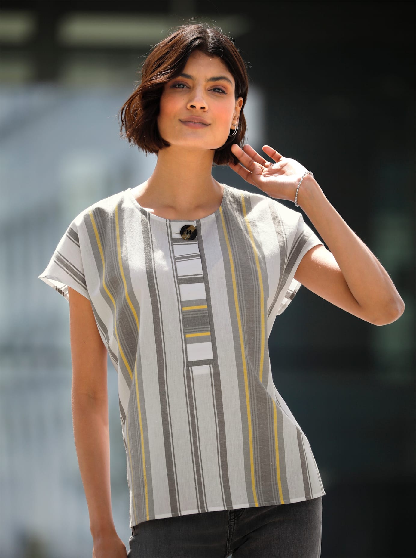 Classic Basics Kurzarmbluse