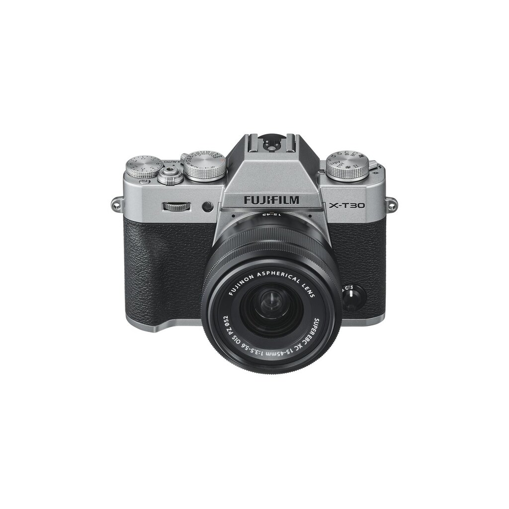 FUJIFILM Systemkamera »Fotokamera X-T30 Kit XC 15-45mm Silberfarben«