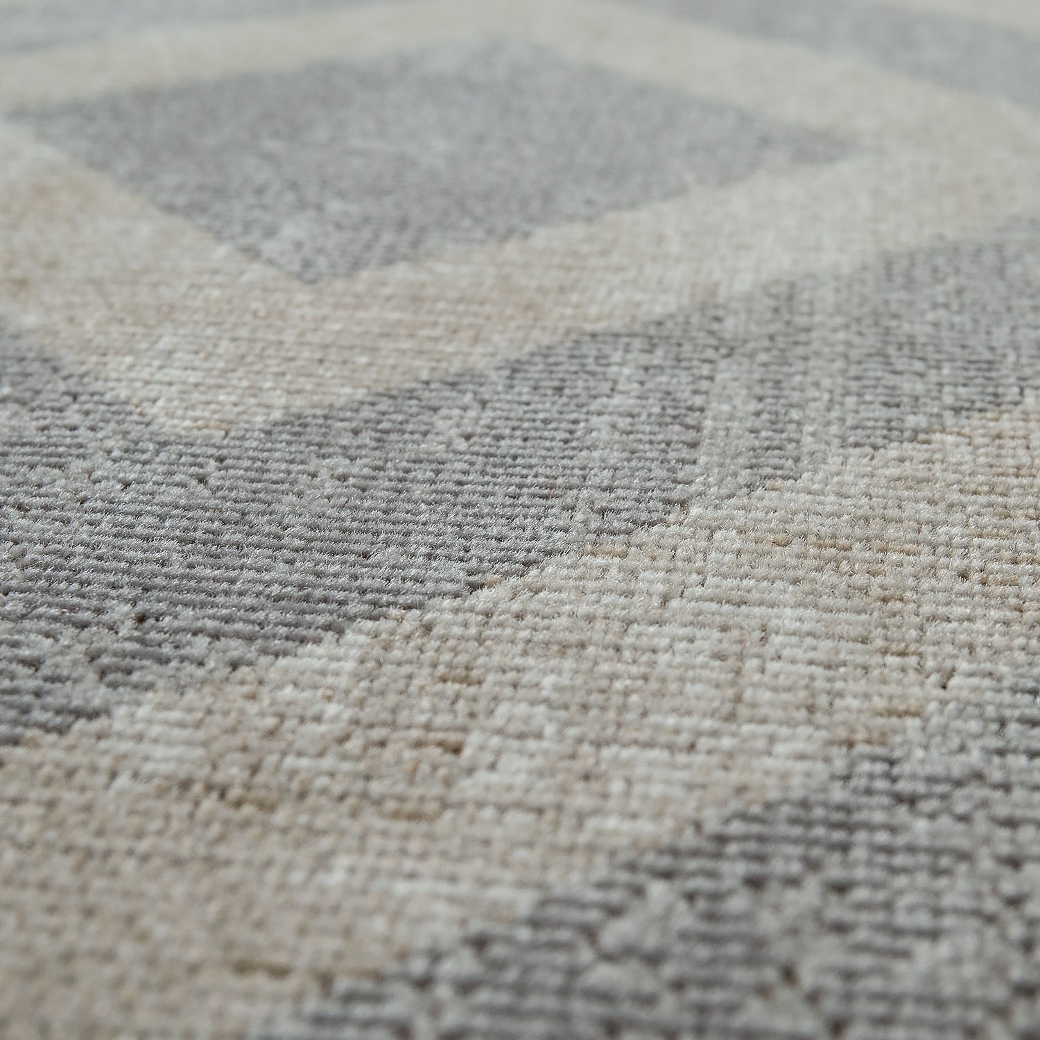 Paco Home Teppich »Poco 821«, rund, 6 mm Höhe, Kurzflor, Rauten-Design, In- und Outdoor geeignet