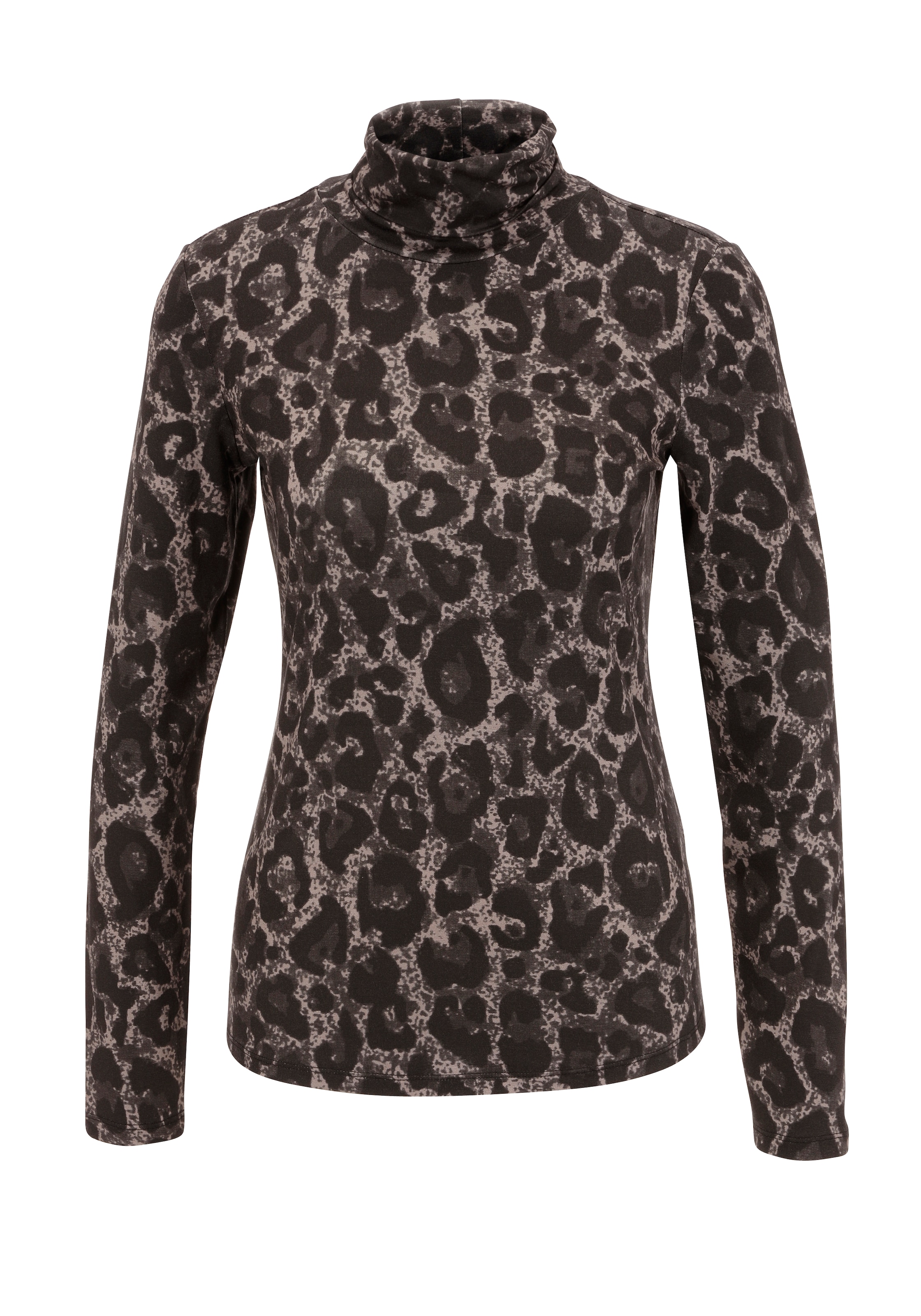 Aniston CASUAL Rollkragenshirt, mit Animal-Print oder graphischem Druck - NEUE KOLLEKTION