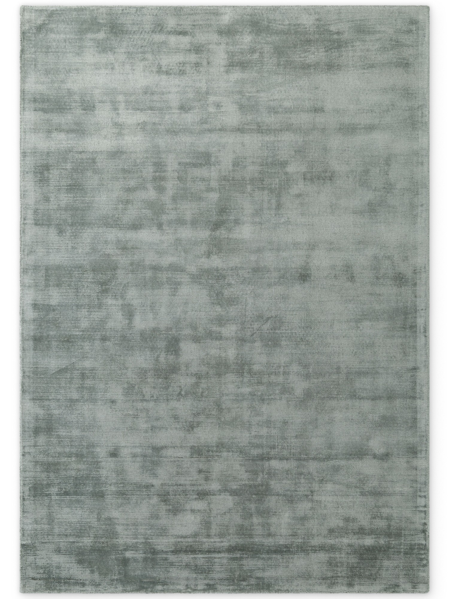 THE RUGS Vikosa Jane Viscose Soft Plain Rug Living Room in Light Blue | Size: 160cm x 230cm