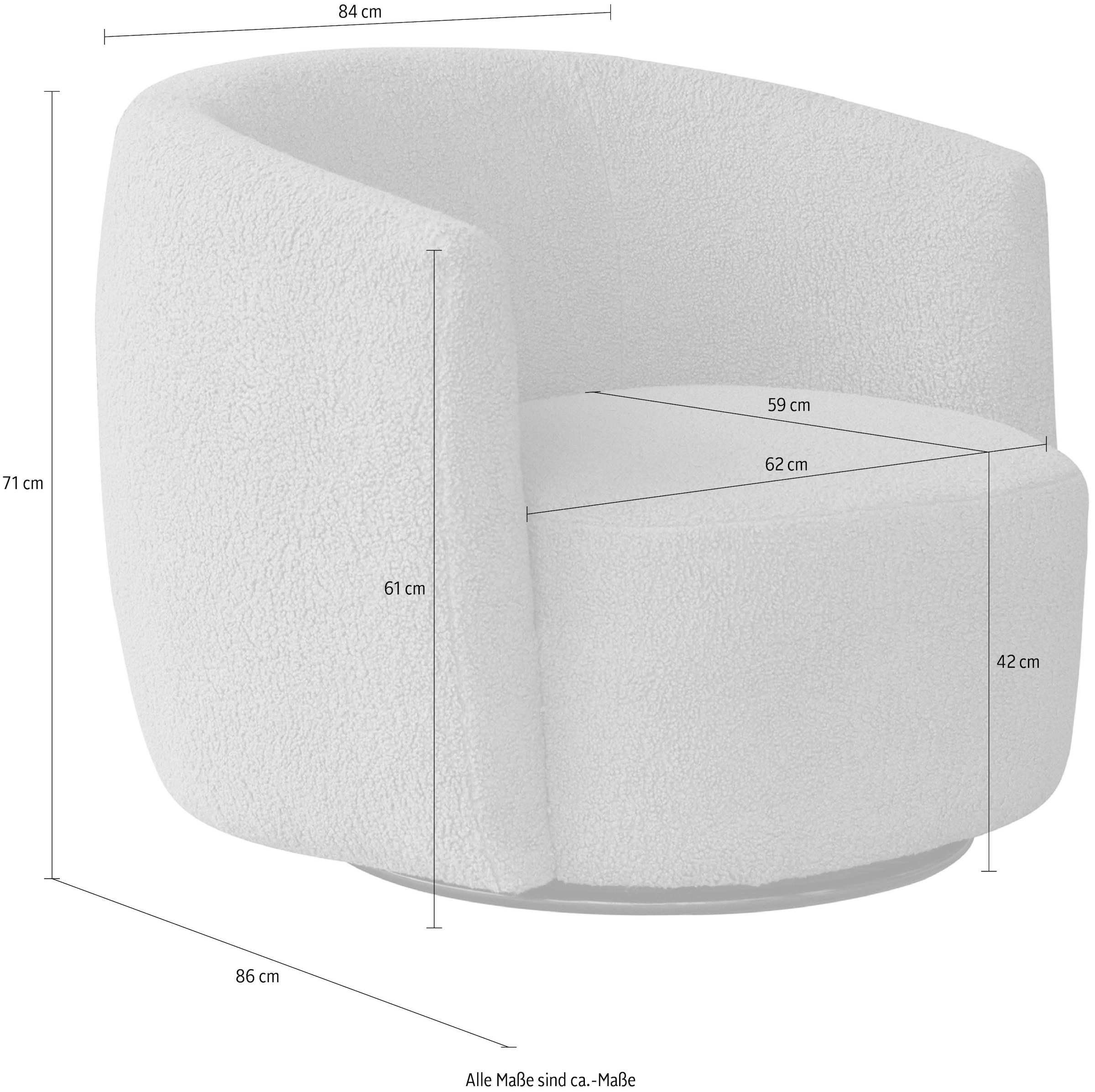 Kayoom Drehsessel »Sessel Drehsessel Aveiro 125, TOPSELLER!«, (Sessel, Drehsessel, Teddy-Sessel)
