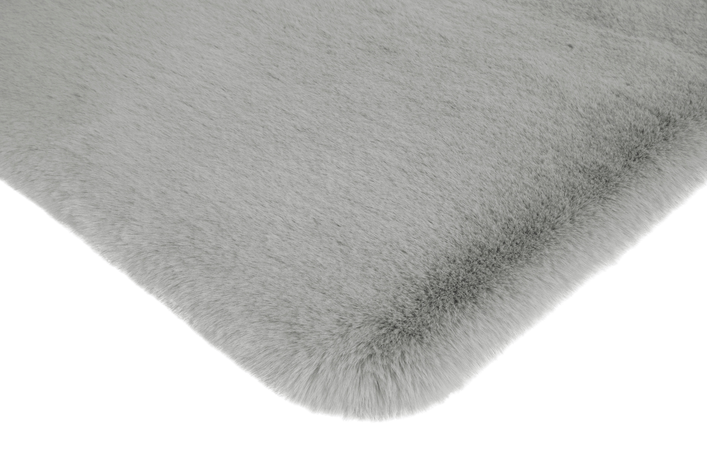 my home Badematte »Rabbit Badematten, Badvorleger, Badezimmer Teppich«, rutschhemmend beschichtet, strapazierfähig-fussbodenheizungsgeeignet-schnell trocknend, Kaninchenfell-Haptik, Badteppich, rechteckig, rund & als 3-tlg. Set