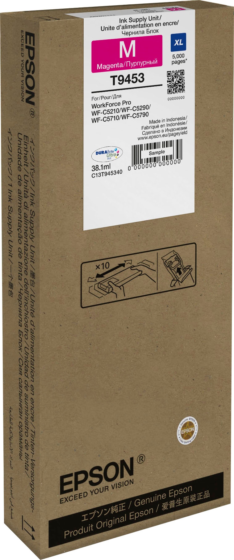 Epson Nachfülltinte »WF-C5xxx Series Ink Cartridge XL Magenta«, für Epson