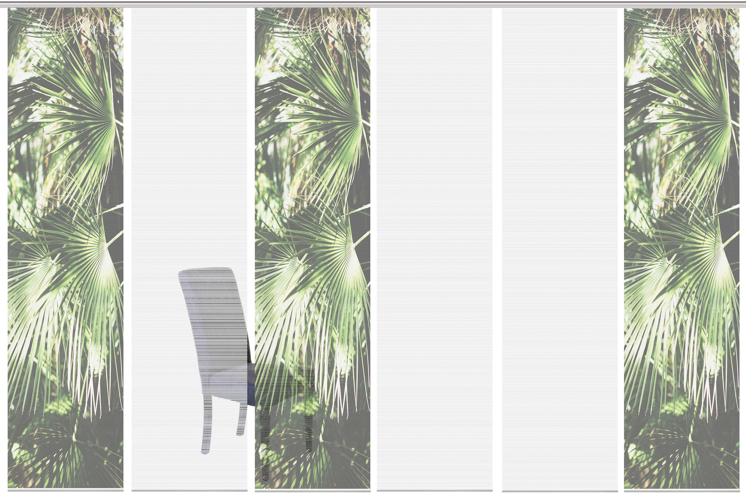 Schiebegardine Bambus-Optik, bestellen bedruckt Digital (6 | SET«, 6er »JUNGOLA St.), Jelmoli-Versand S online Vision