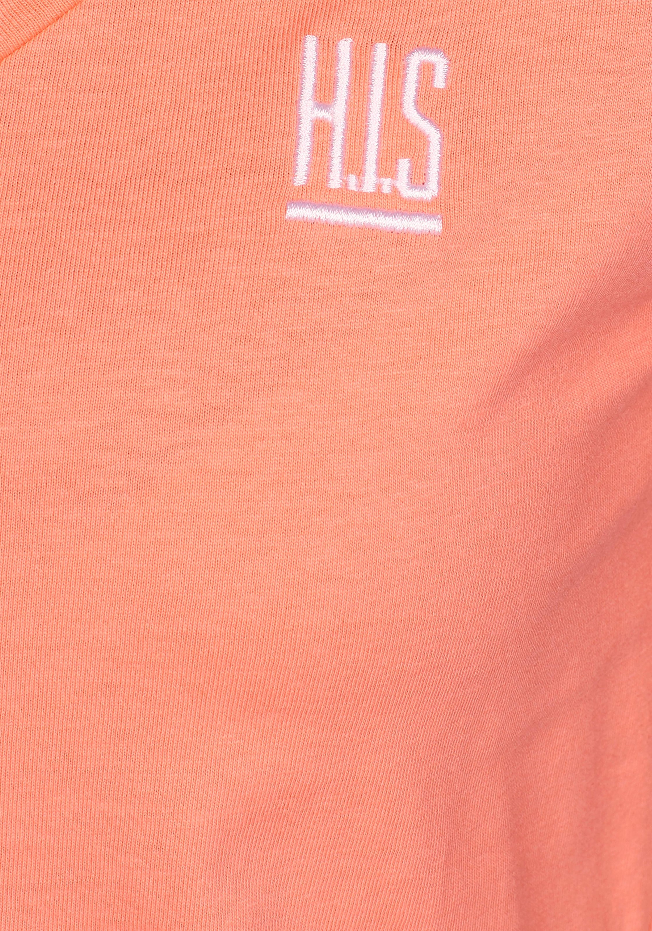 H.I.S T-Shirt »Essential-Basics«, (Spar-Set, 3er-Pack), hüftlange Passform, figurumspielender Schnitt, aus 100% Baumwolle