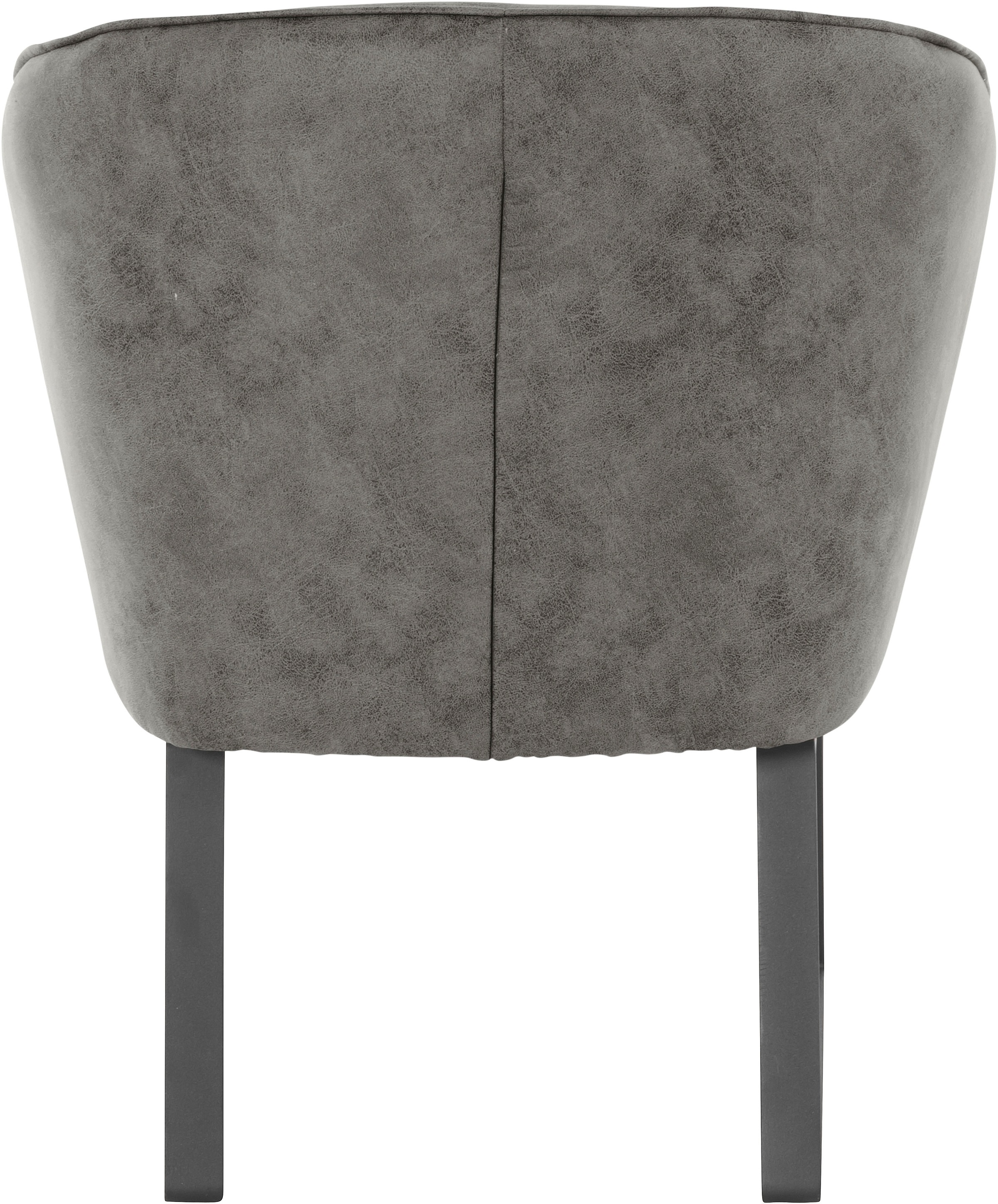 exxpo - sofa fashion Sessel »Americano, Loungesessel«, mit Keder und Metallfüssen, Bezug in verschiedenen Qualitäten, 1 Stck.