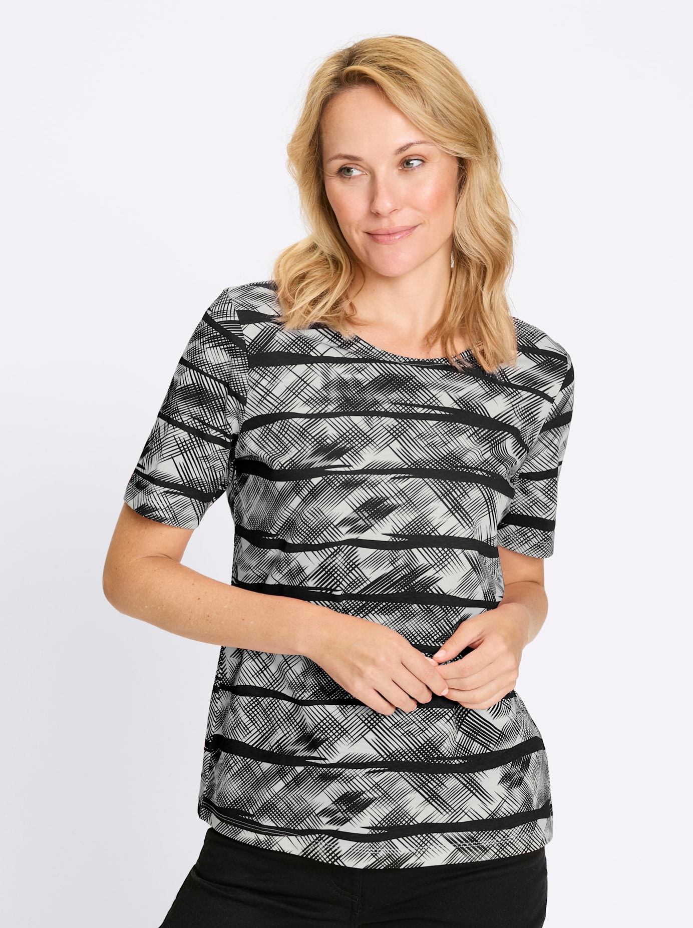 Classic Basics Rundhalsshirt »Kurzarm-Shirt« 1 tlg.