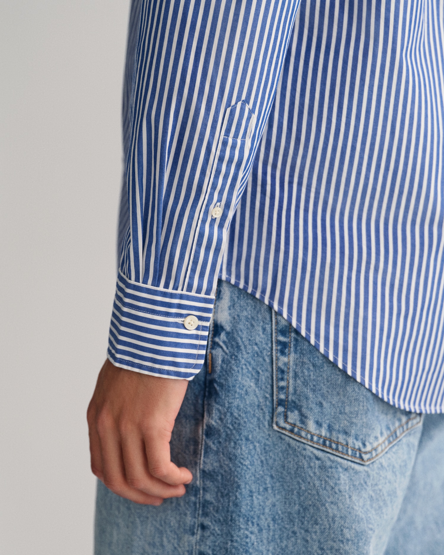 Gant Langarmhemd »REG POPLIN STRIPE SHIRT«