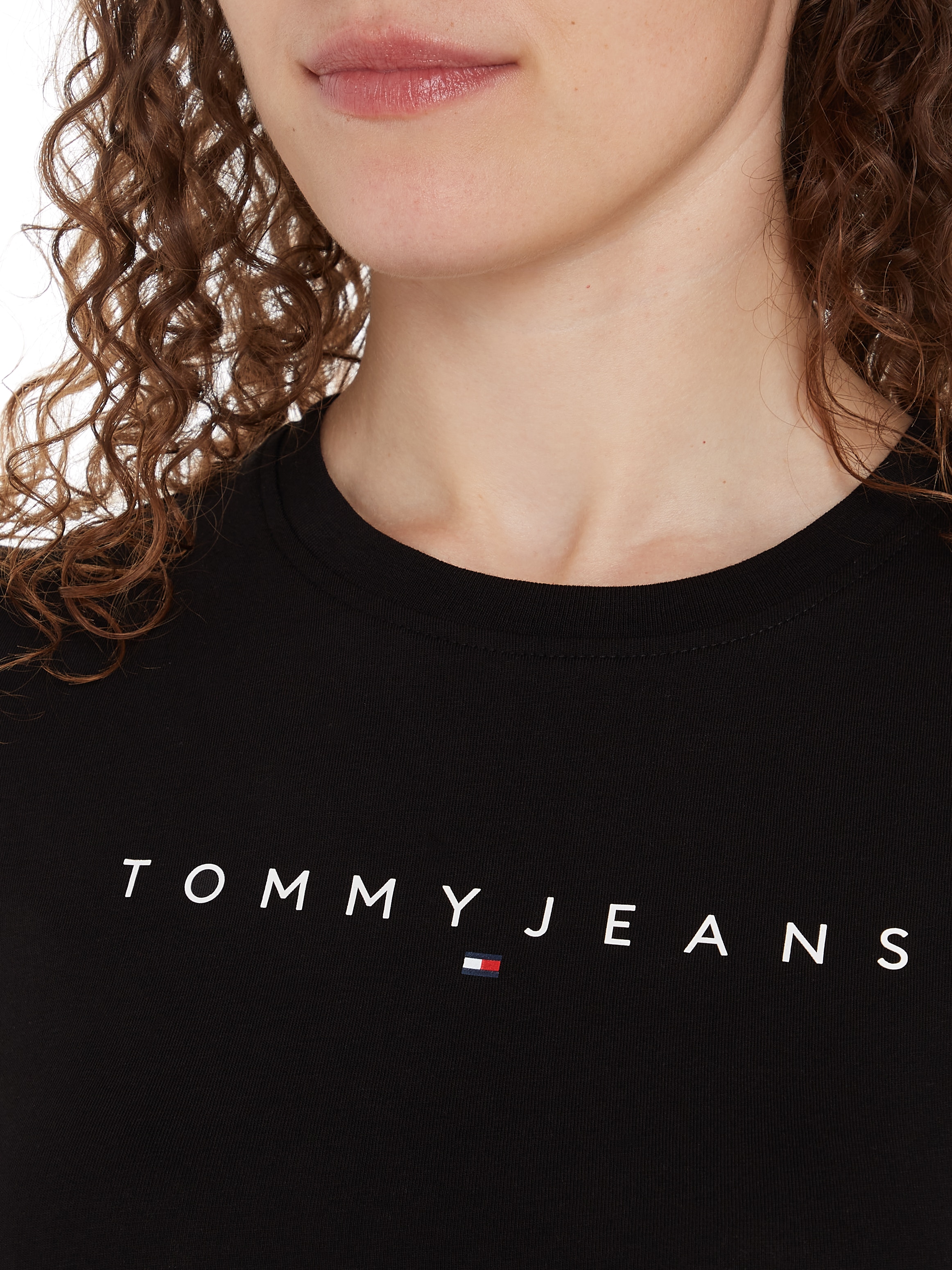 Tommy Jeans Curve T-Shirt »TJW SLIM LINEAR TEE EXT«, in Grosse Grössen