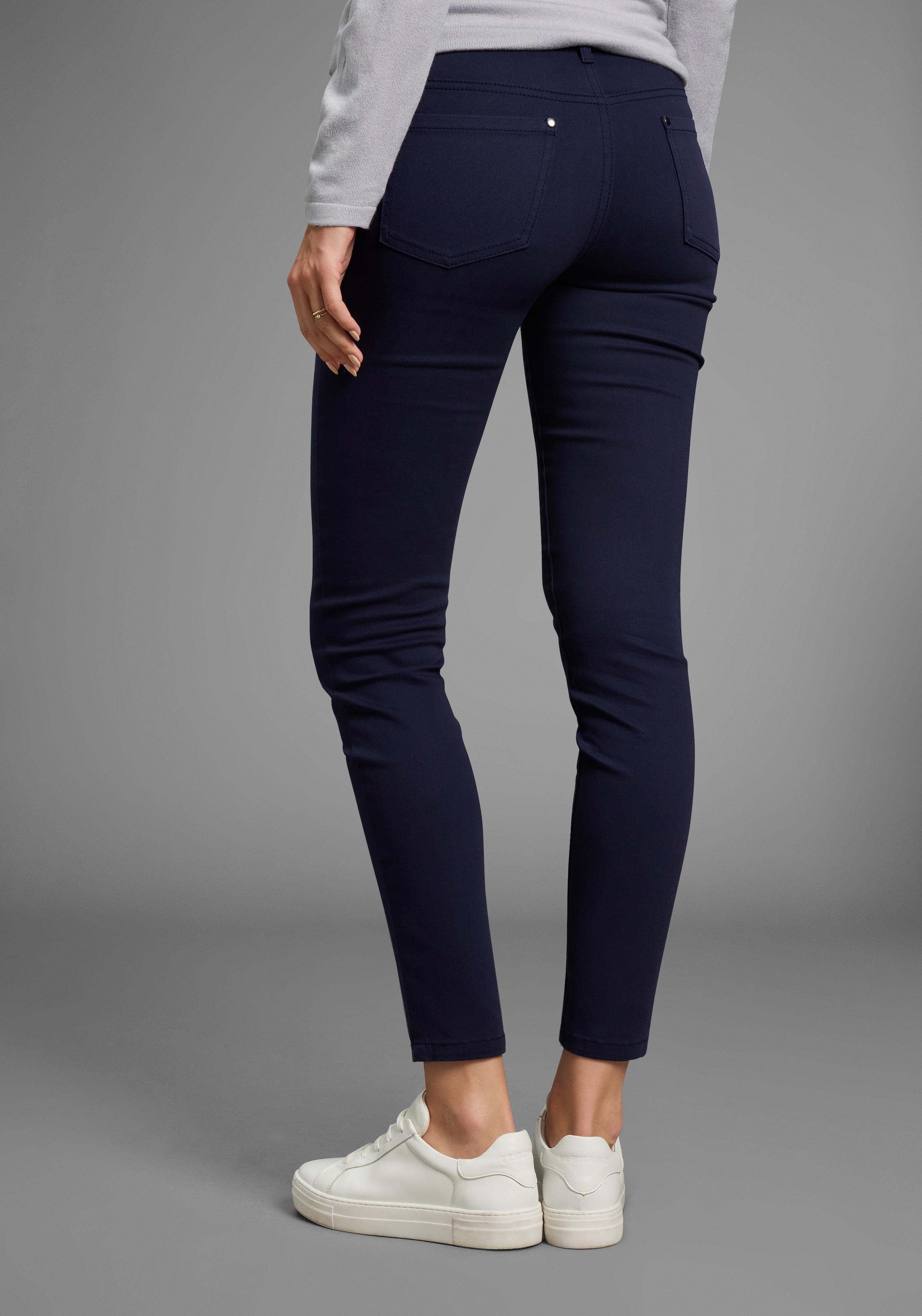 DELMAO 5-Pocket-Hose, mit Reissverschluss-Details