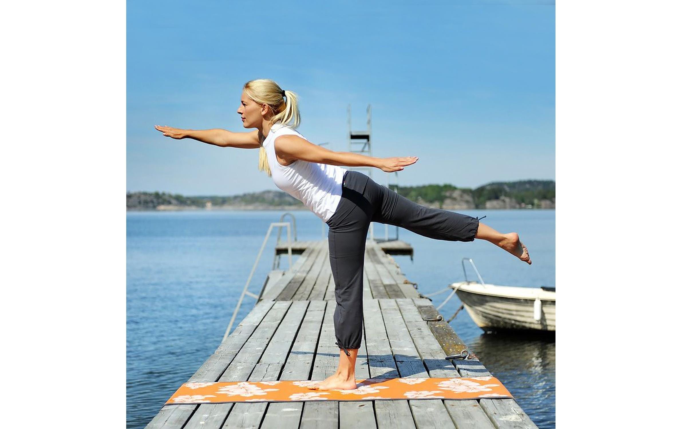 SISSEL Yogamatte »Flower Orange«