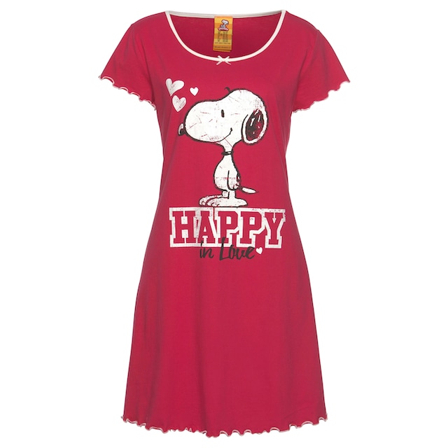 Peanuts Nachthemd, mit Snoopy Print und Kräuselsäumen online shoppen bei  Jelmoli-Versand Schweiz