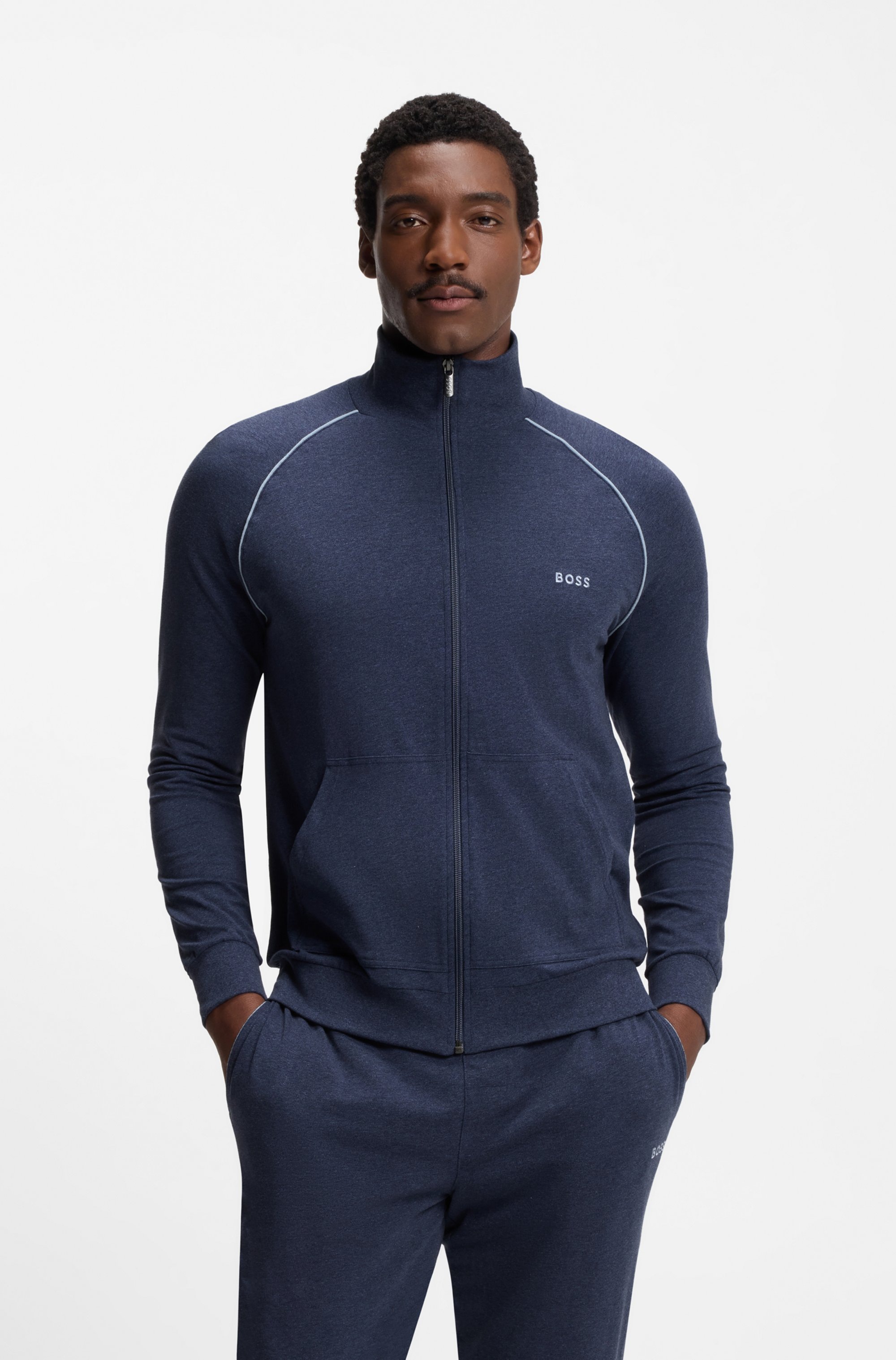 BOSS Sweatjacke »Mix&Match Jacket Z« mit Kängurutasche