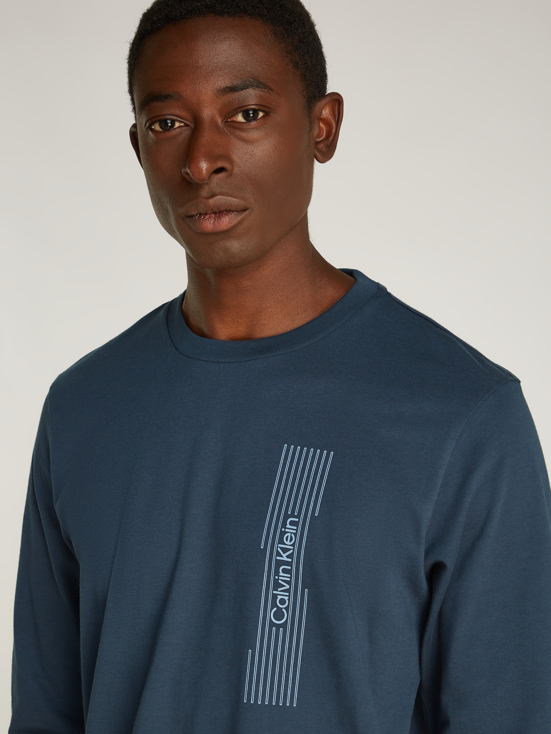 Calvin Klein Langarmshirt »HORIZONTAL LOGO LS T-SHIRT«, mit Logoprägung