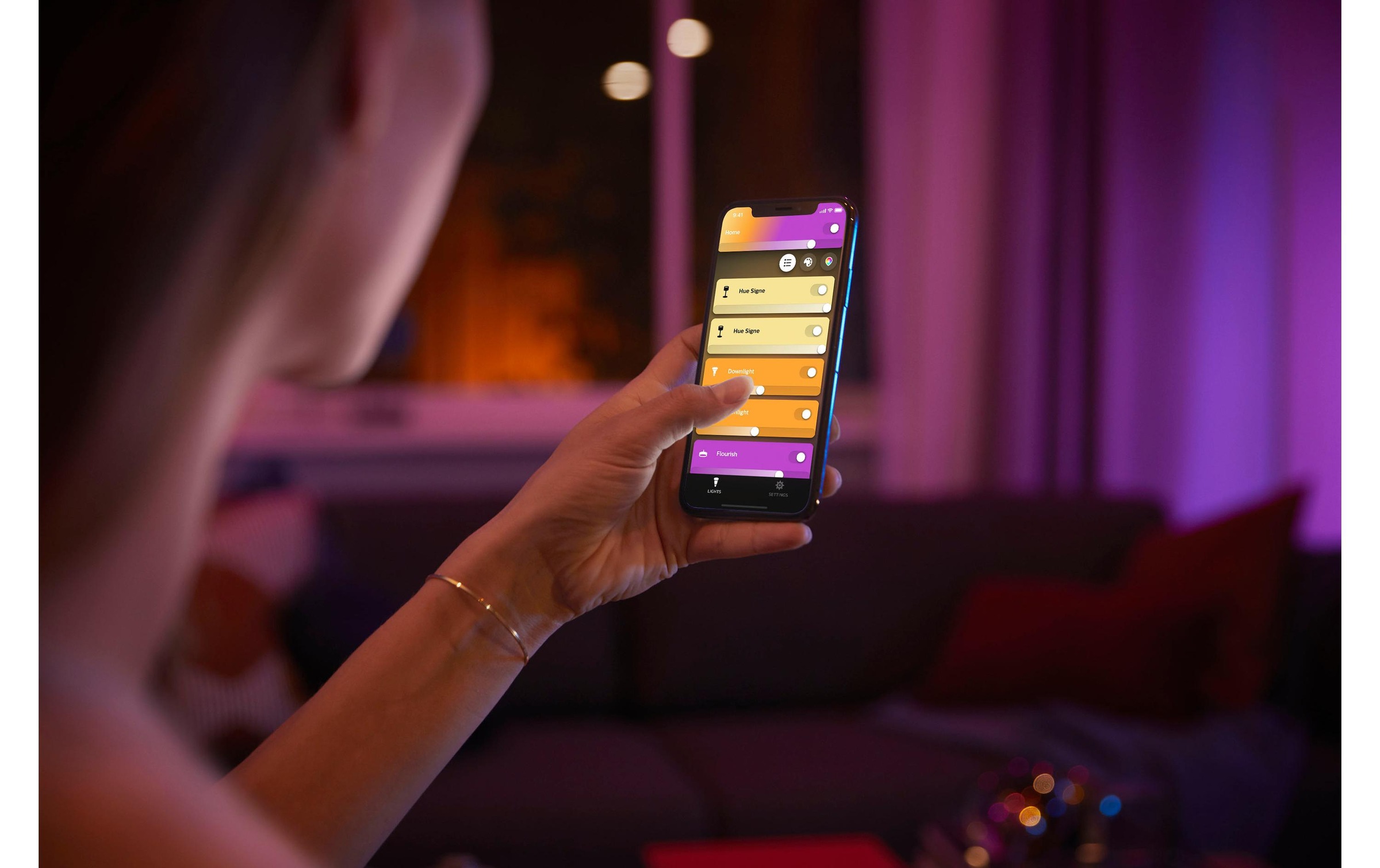 Philips Hue Spezialleuchtmittel »White & Color«, E27, Farbwechsler-Neutralweiss-Tageslichtweiss-Kaltweiss-Warmweiss