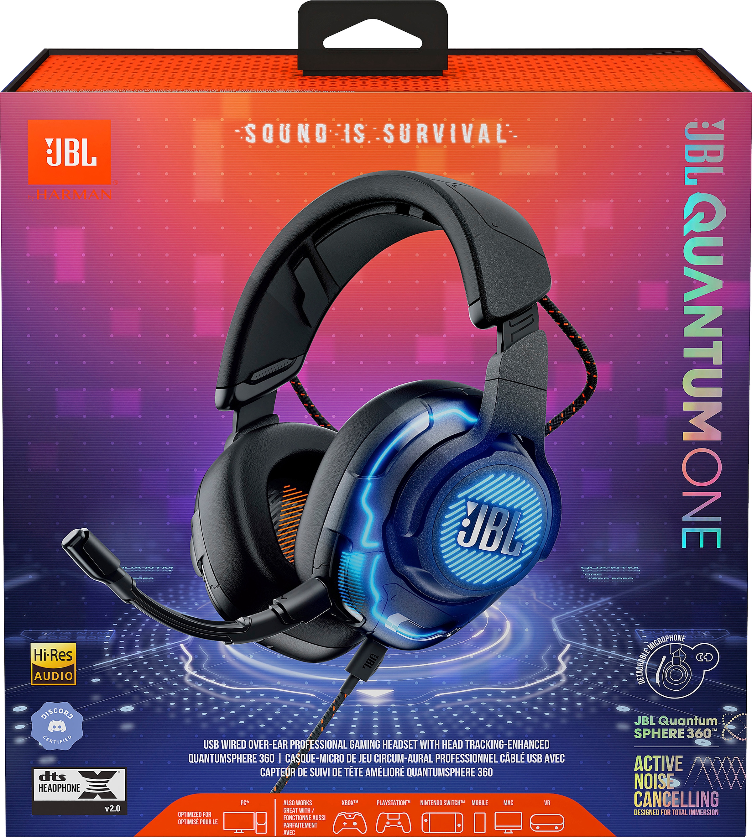 JBL Gaming-Headset »Quantum One«, Noise-Cancelling