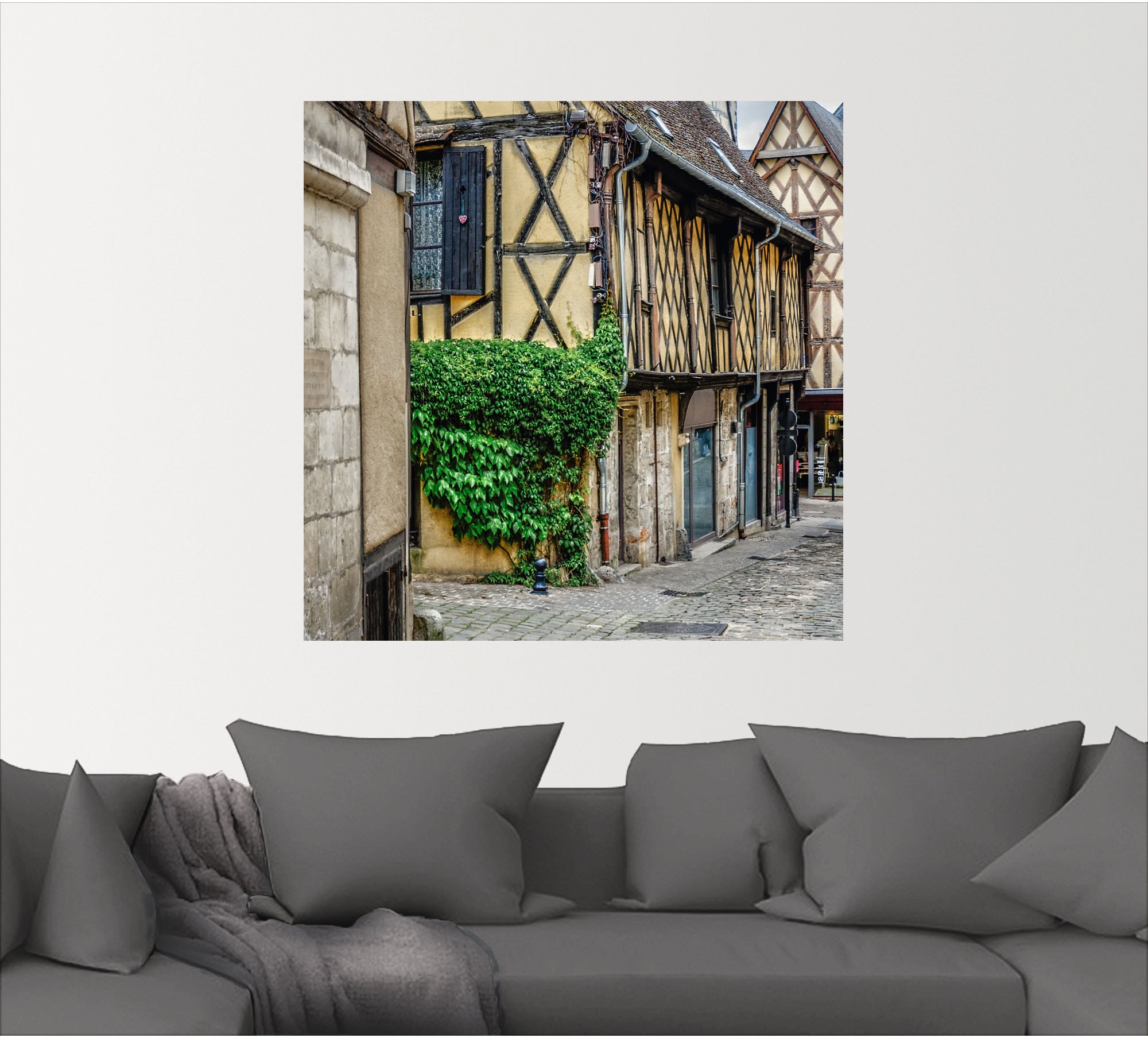 Artland Wandbild »Fachwerkhaeuser im Elsass - Frankreich«, Gebäude, (1 St.), als Alubild, Leinwandbild, Wandaufkleber oder Poster in versch. Grössen
