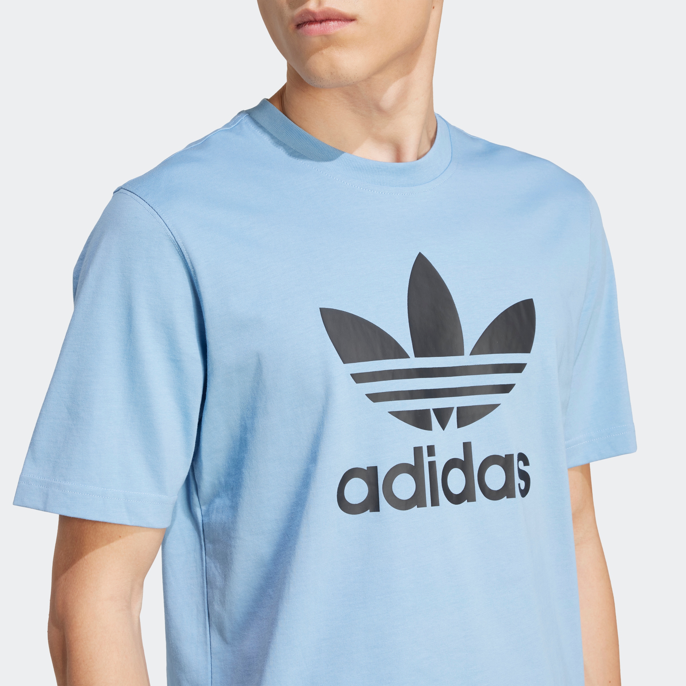 adidas Originals T-Shirt »TREFOIL T-SHIRT«, Basic Shirt mit grossem Trefoil Logoprint