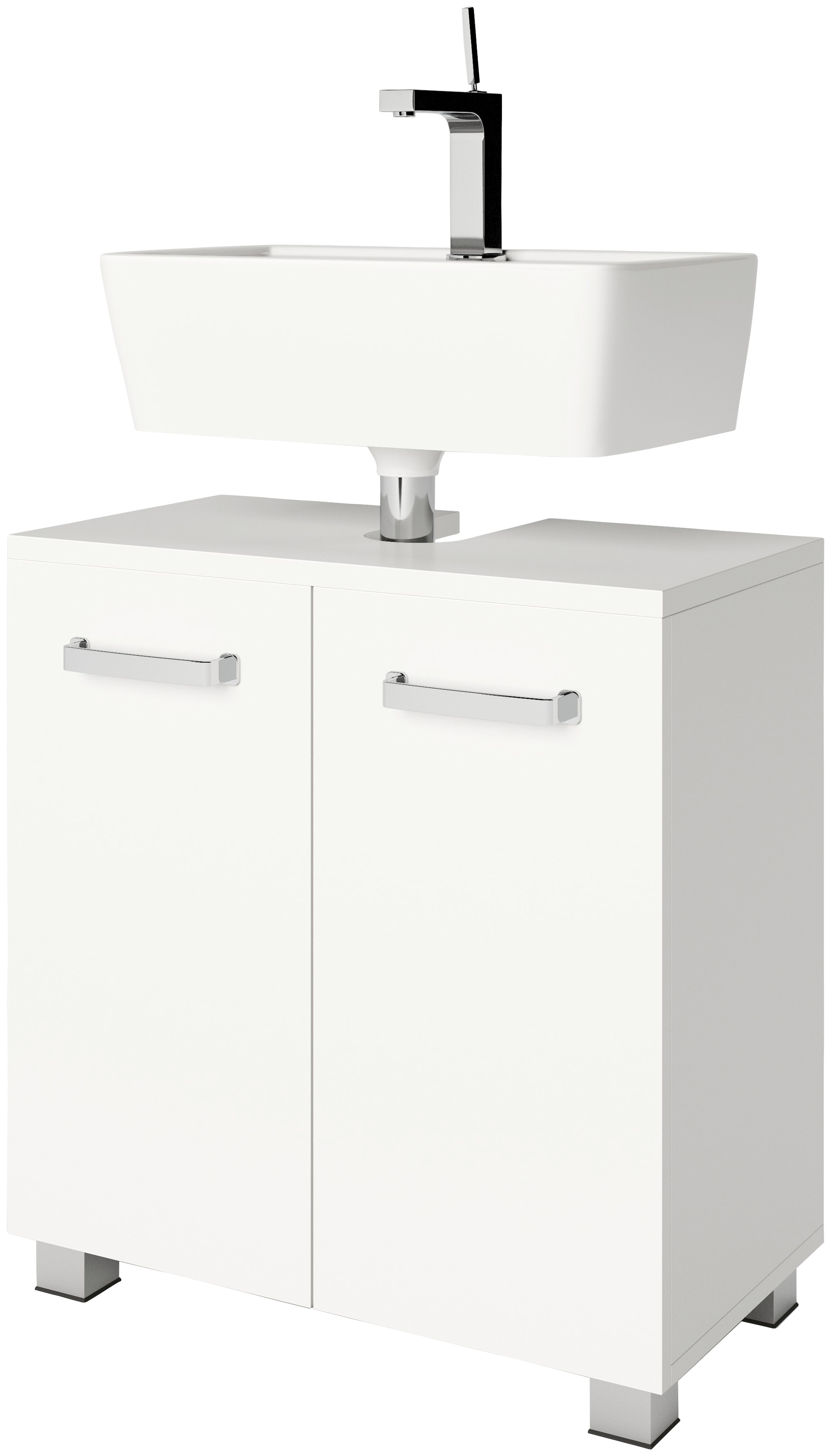 welltime Waschbeckenunterschrank »Cosmo«, BxTxH: ca. 60x32,5x63,5 cm, 2 Fächer