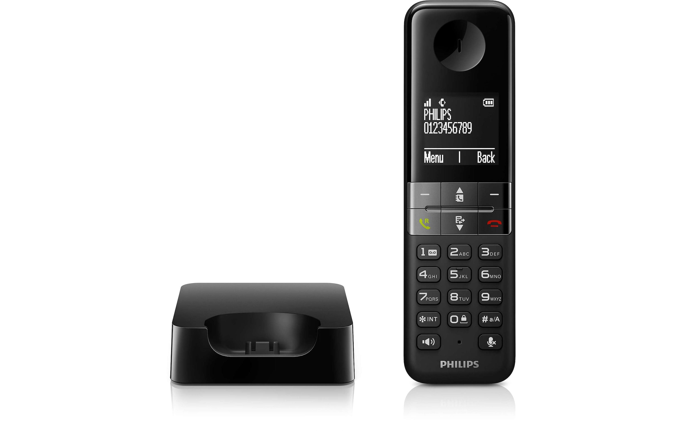 Philips Schnurloses DECT-Telefon »D4701B Schwarz«