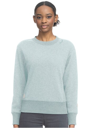 Ragwear Sweater »AZALLEA«, Crewneck mit Zierknopf-Besatz in natürlicher Holz-Optik kaufen
