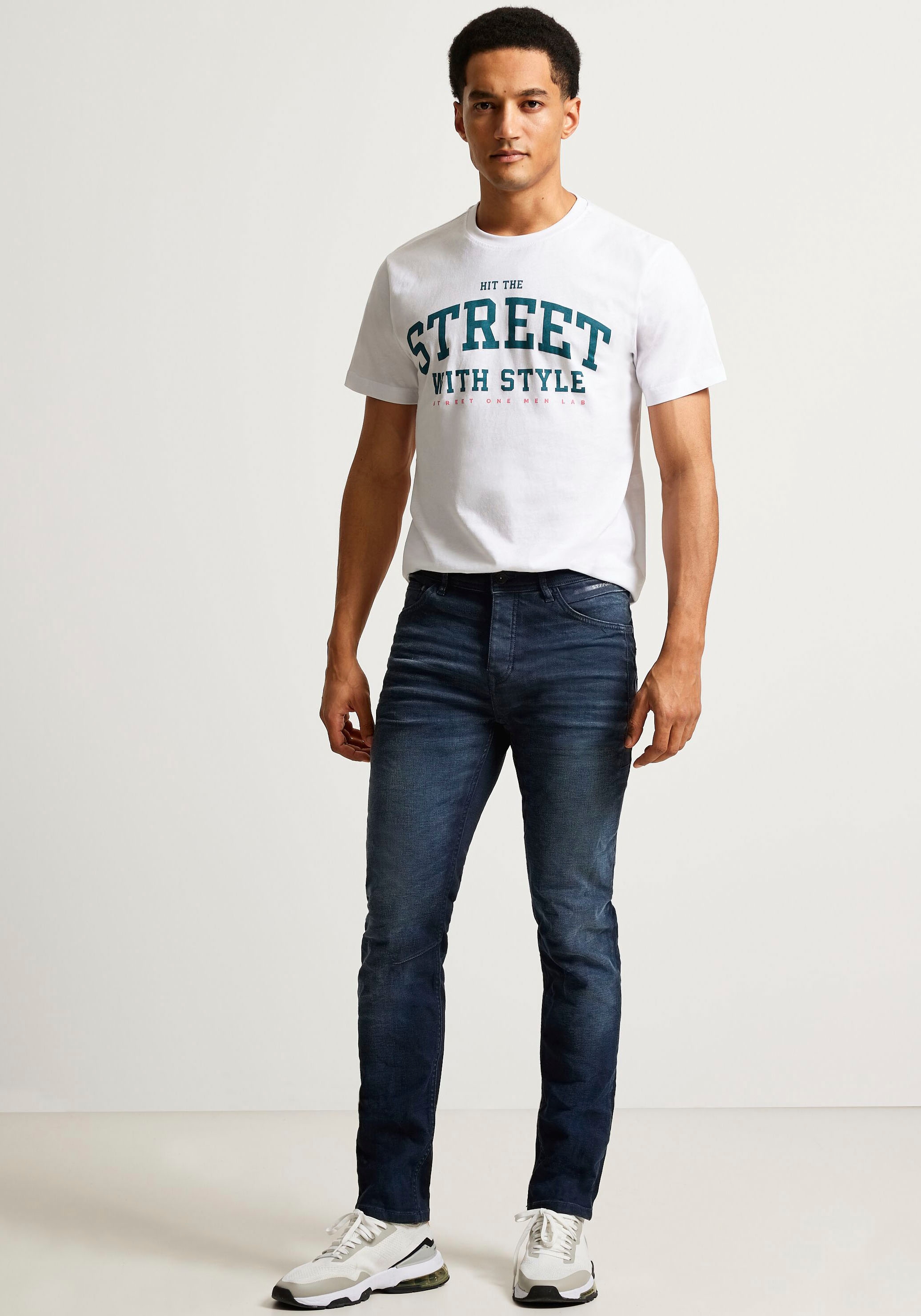 Regular-fit-Jeans, Jelmoli-Versand Ziernähten MEN mit | shoppen online ONE STREET