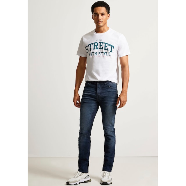 STREET ONE MEN Regular-fit-Jeans, mit Ziernähten online shoppen |  Jelmoli-Versand