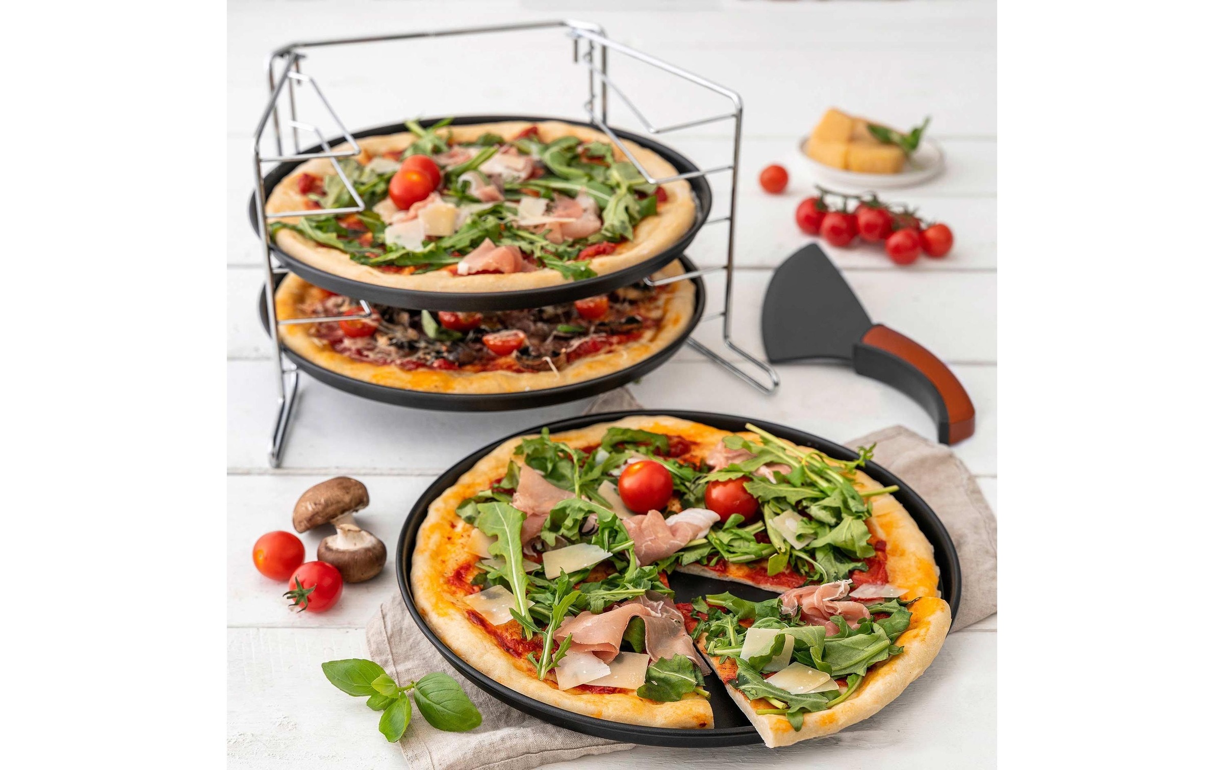 Zenker Pizzastein »Pizzablech Special Countri«, Stahl
