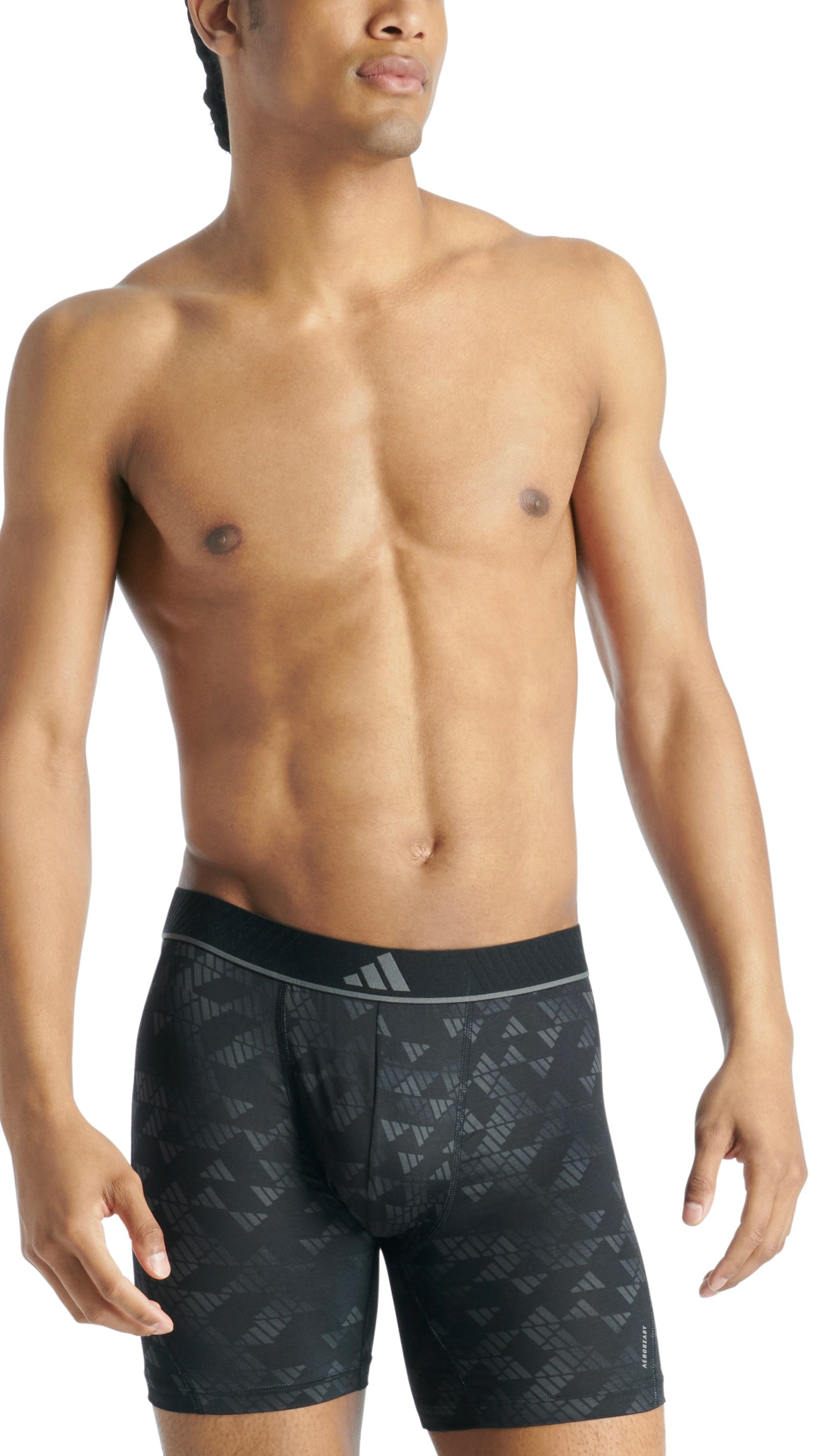 adidas Sportswear Langer Boxer »Active Micro Flex«, (3er Pack), Logo-Bund, elastisch, Mikrofaser, ohne Eingriff