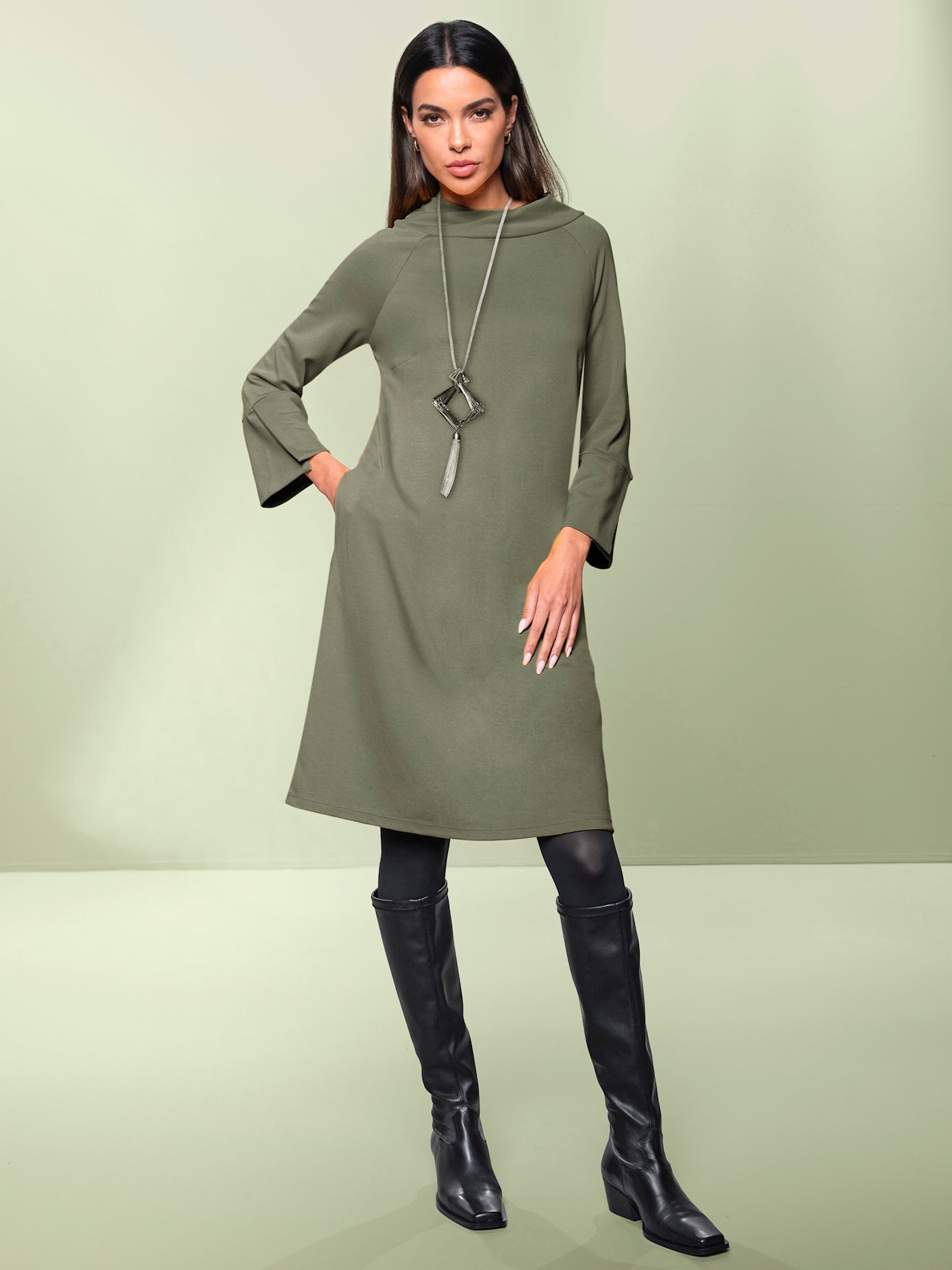 heine Jerseykleid »Jersey-Kleid« Nahttasche