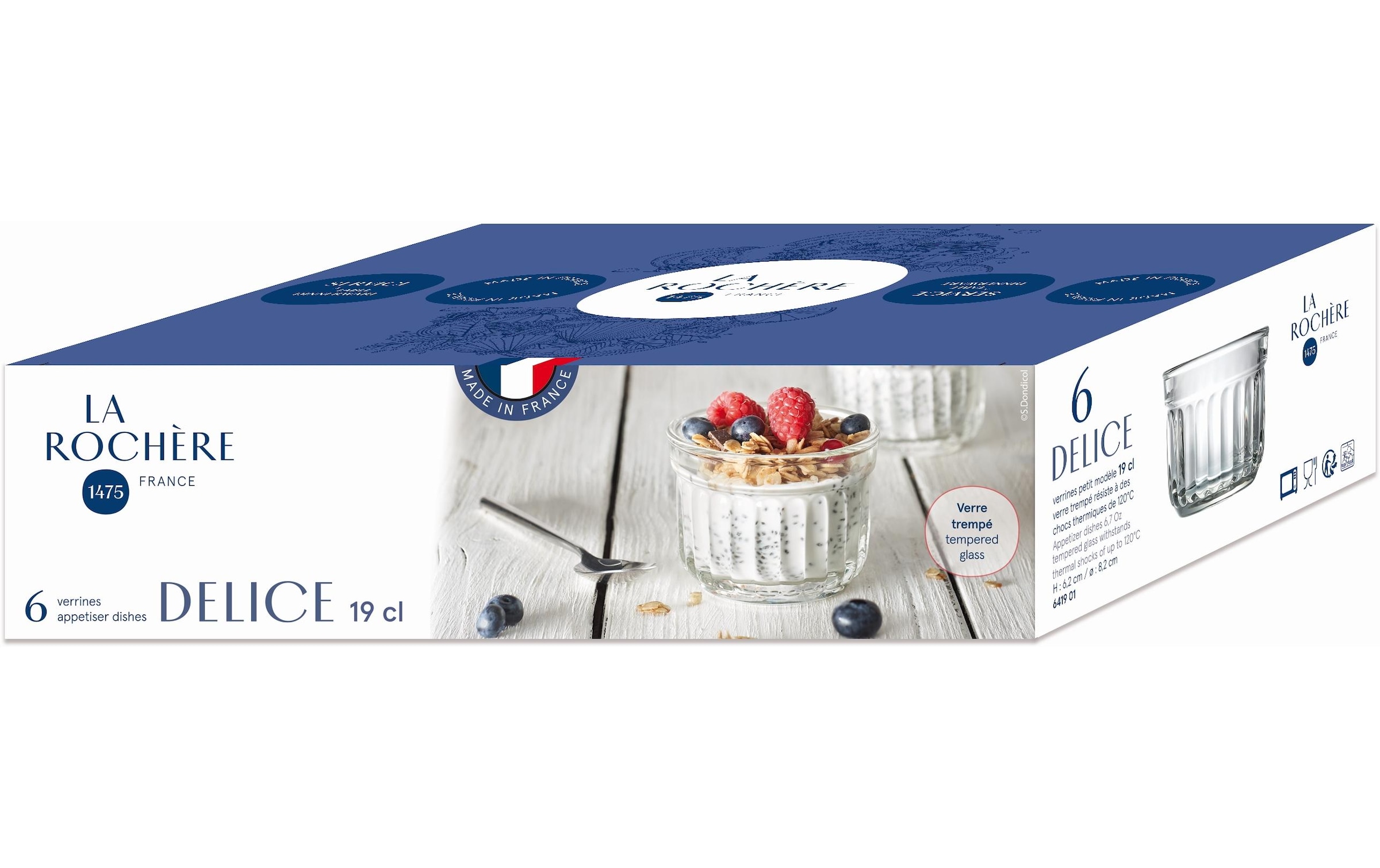 Dessertschale »La RochÃ¨re Delice 16«, 6 tlg., aus Glas