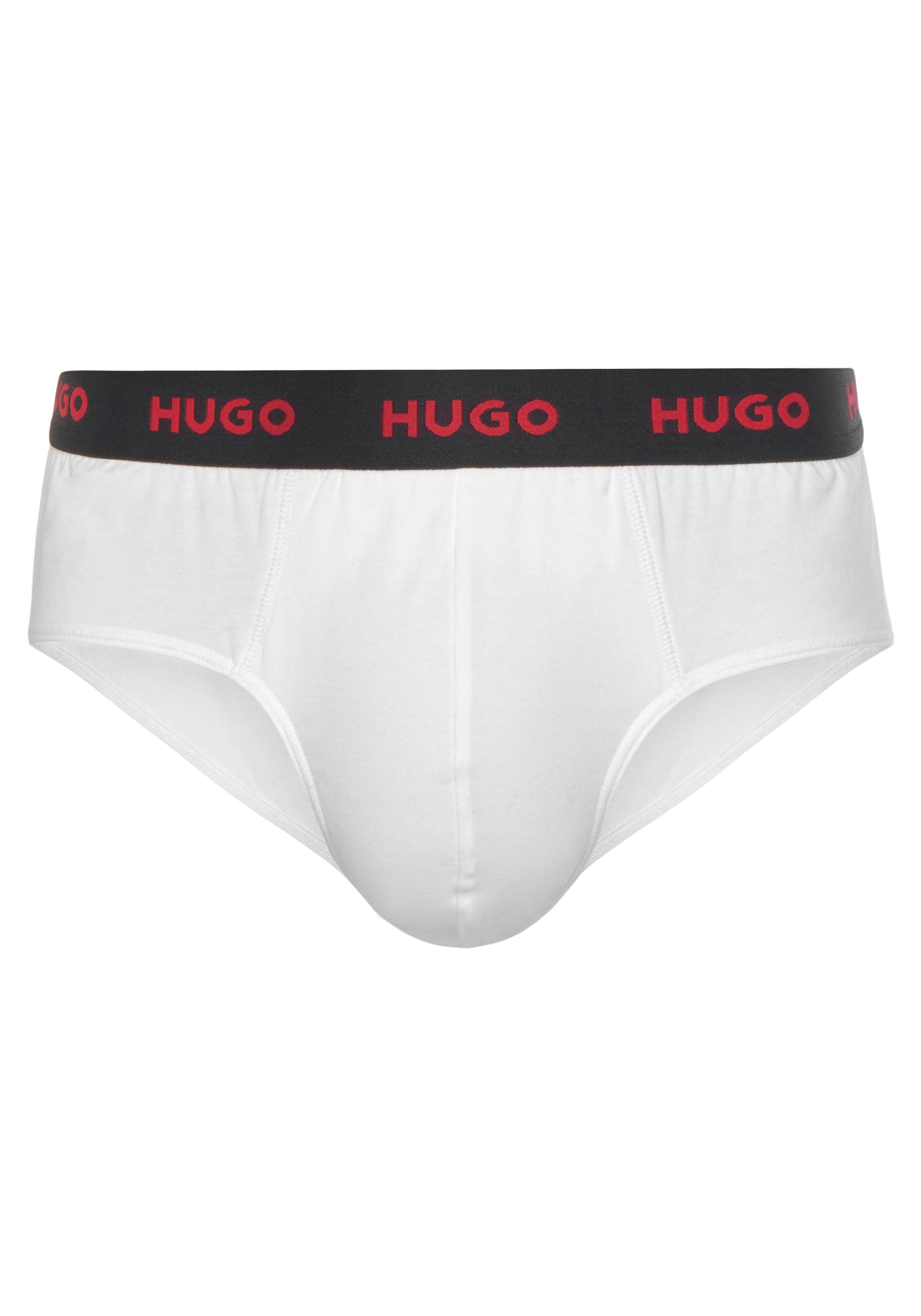 HUGO Underwear Hüftslip »HIPBRIEF TRIPLETPACK«, (Packung), mit elastischem Logobund