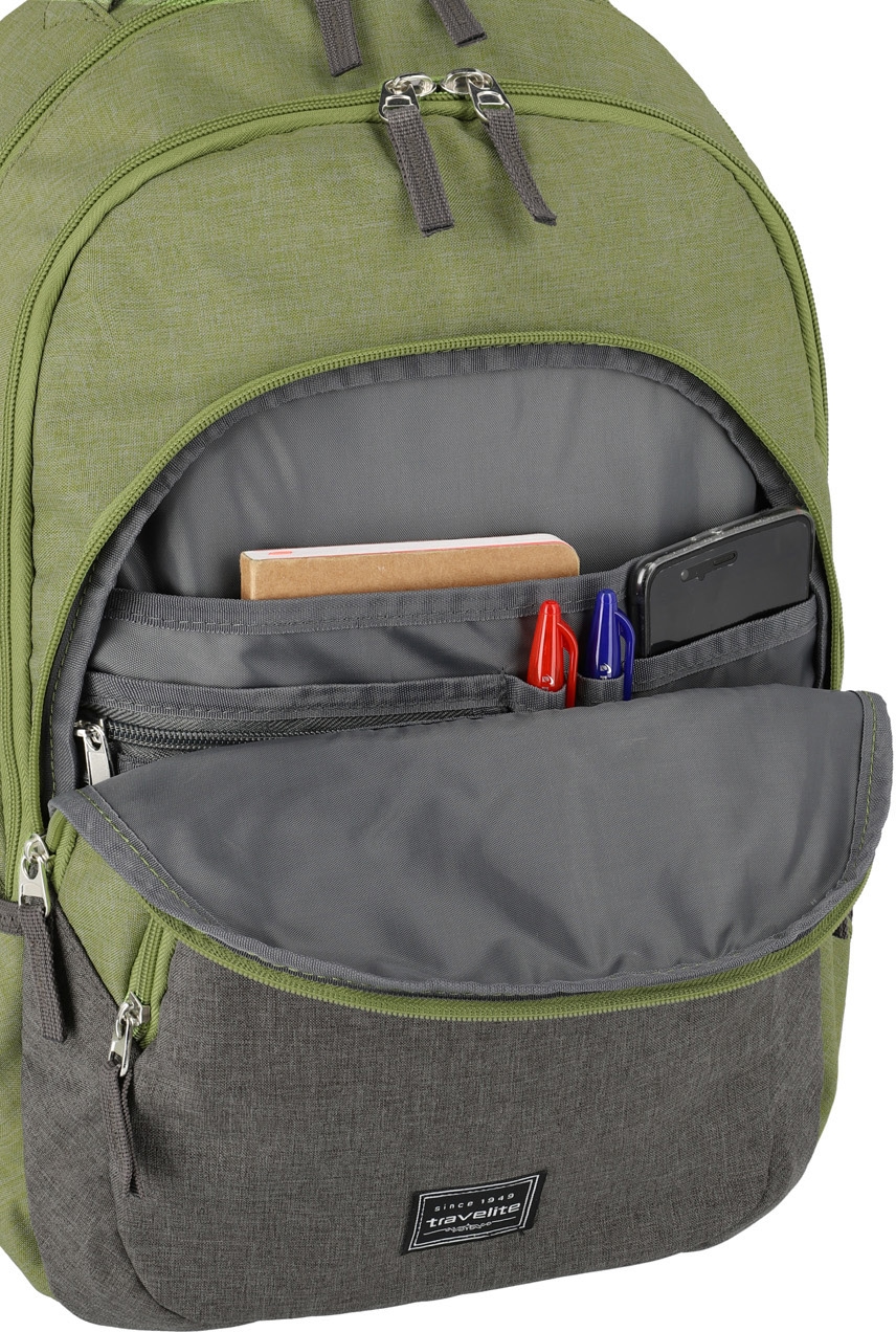 travelite Laptoprucksack »BASICS Melange«, Freizeitrucksack Arbeitsrucksack Schulrucksack Reiserucksack