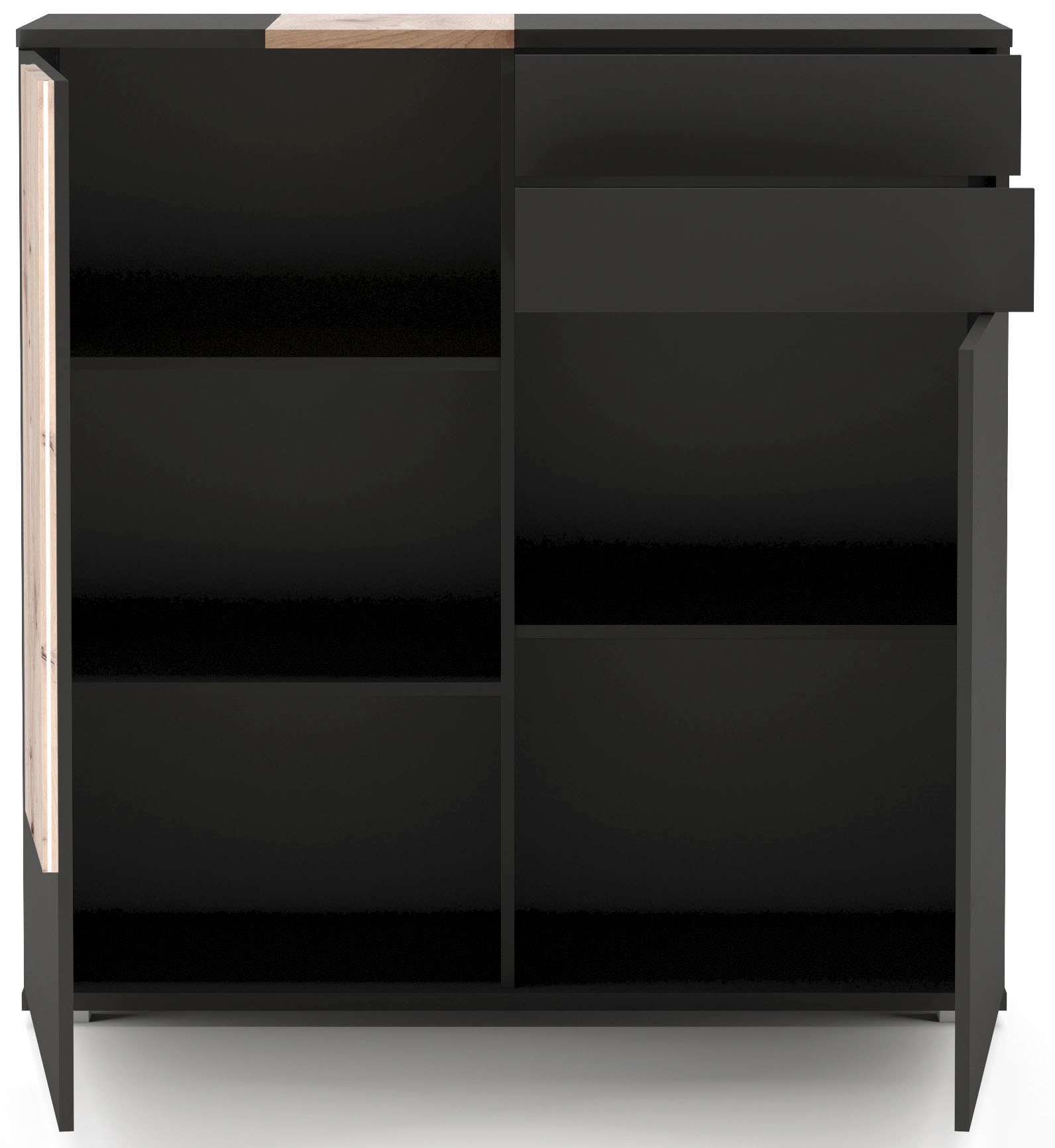 COTTA Highboard »Montana«, inkl. LED-Beleuchtung, mit Push-To-Open, Breite 120 cm