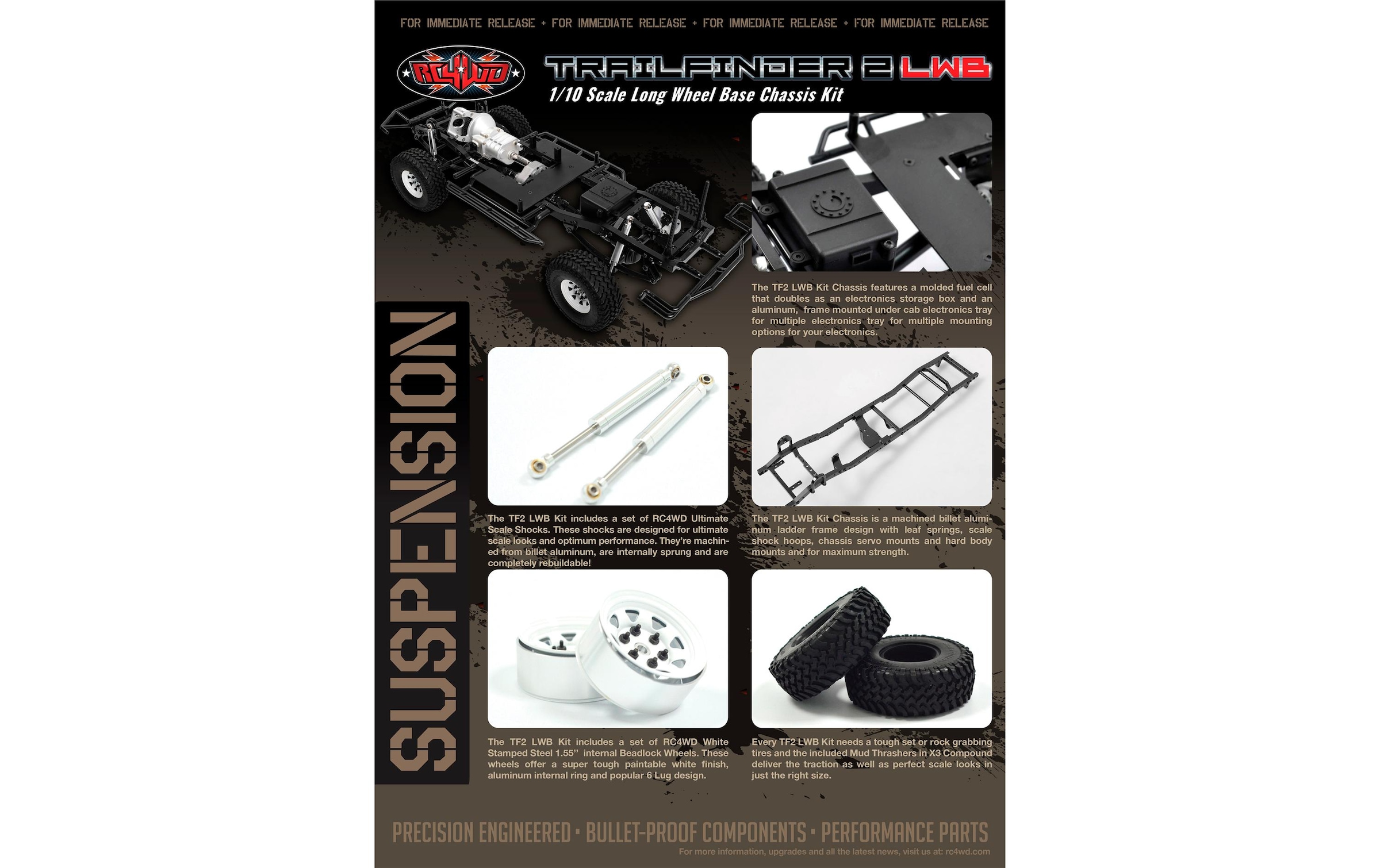 RC-Monstertruck »RC4WD Trail Finder 2 LWB Chassis Kit,«