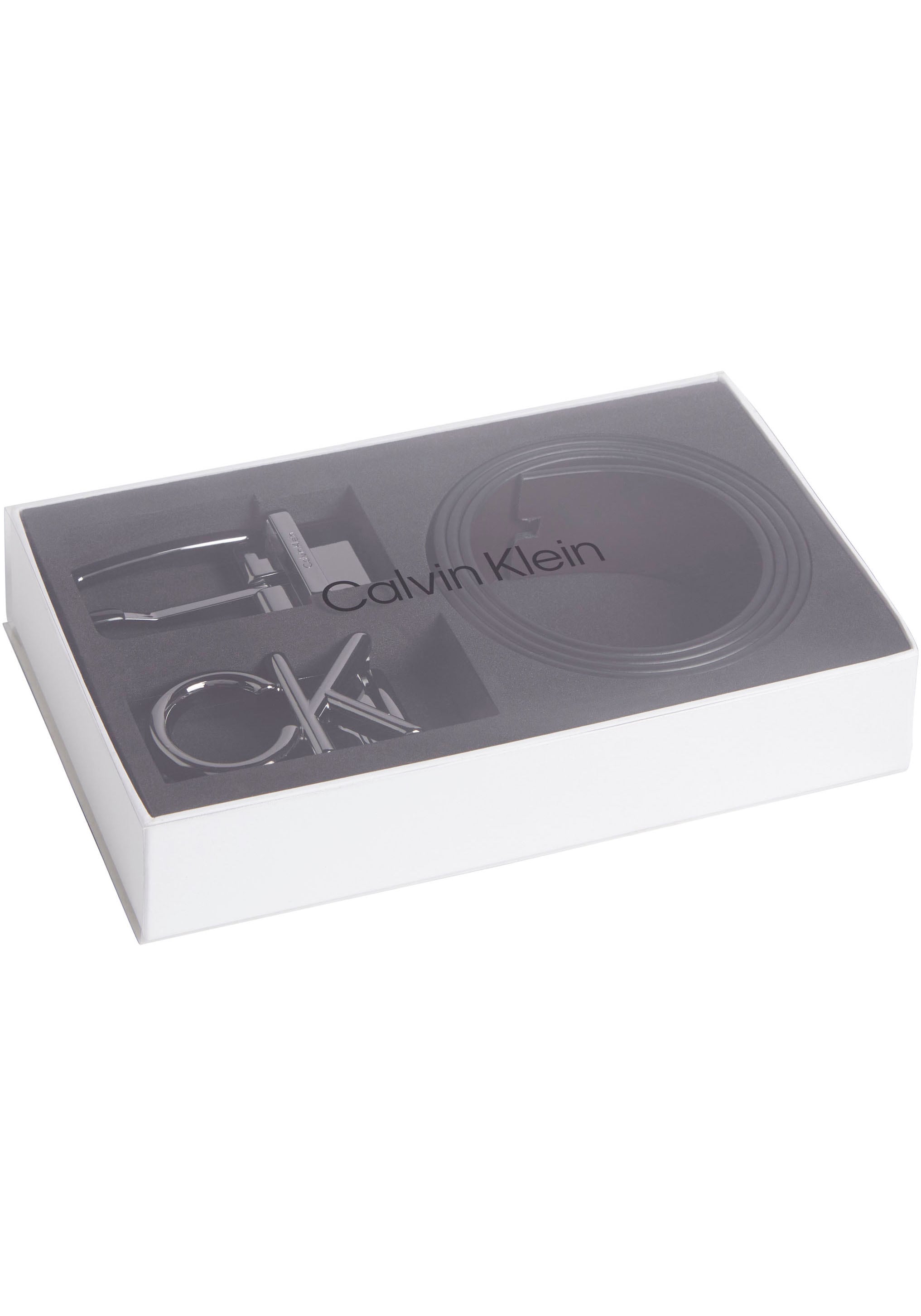 Calvin Klein Ledergürtel »GS 2 BUCKLES 1 STRAP BELT SET«, (Set, 3, 3er),  mit Logoprägung online kaufen | Jelmoli-Versand