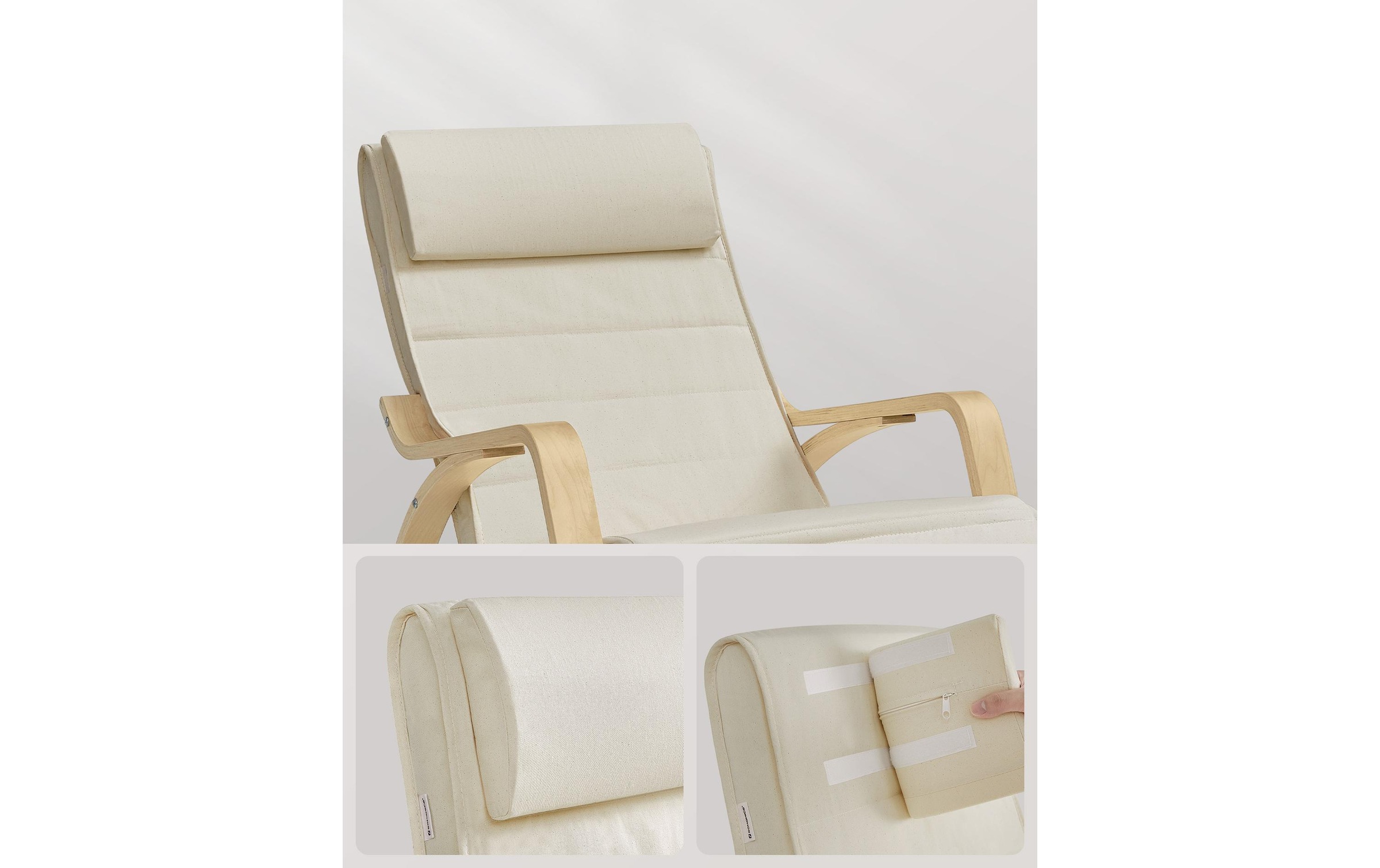 SONGMICS Stuhl »91 cm x 115 cm, Beige«