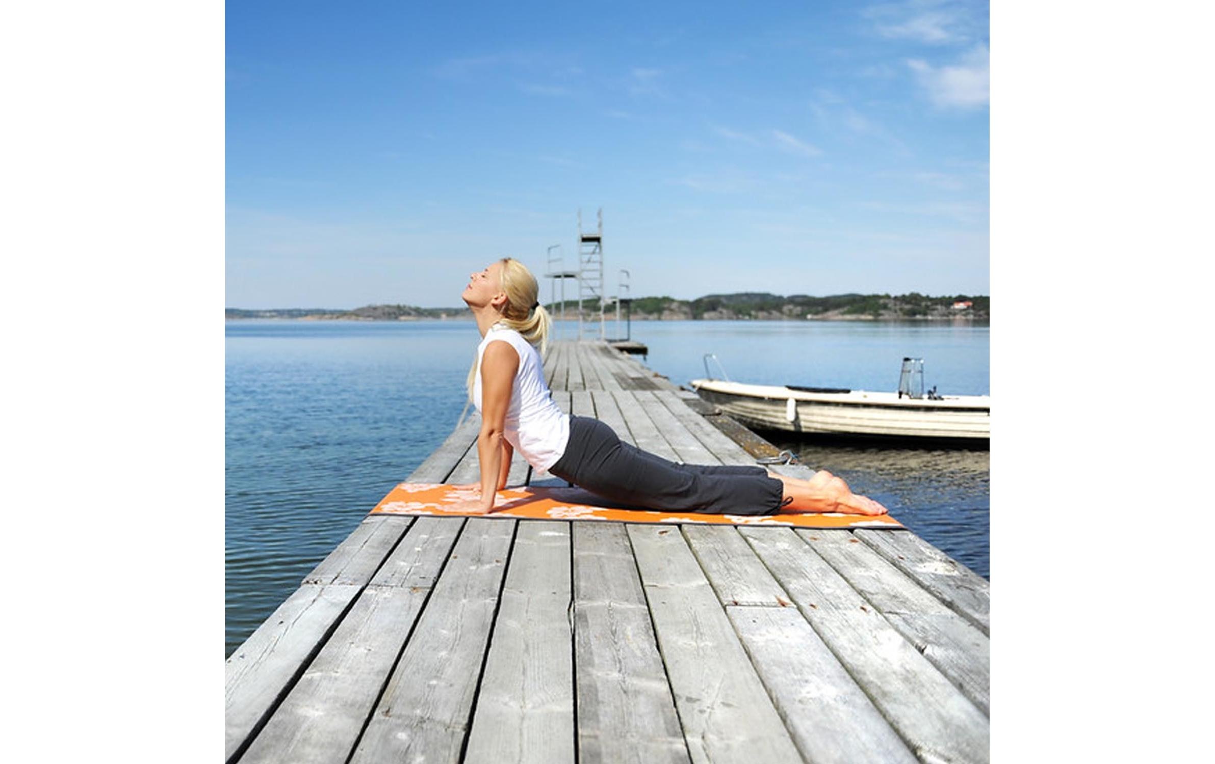 SISSEL Yogamatte »Flower Orange«