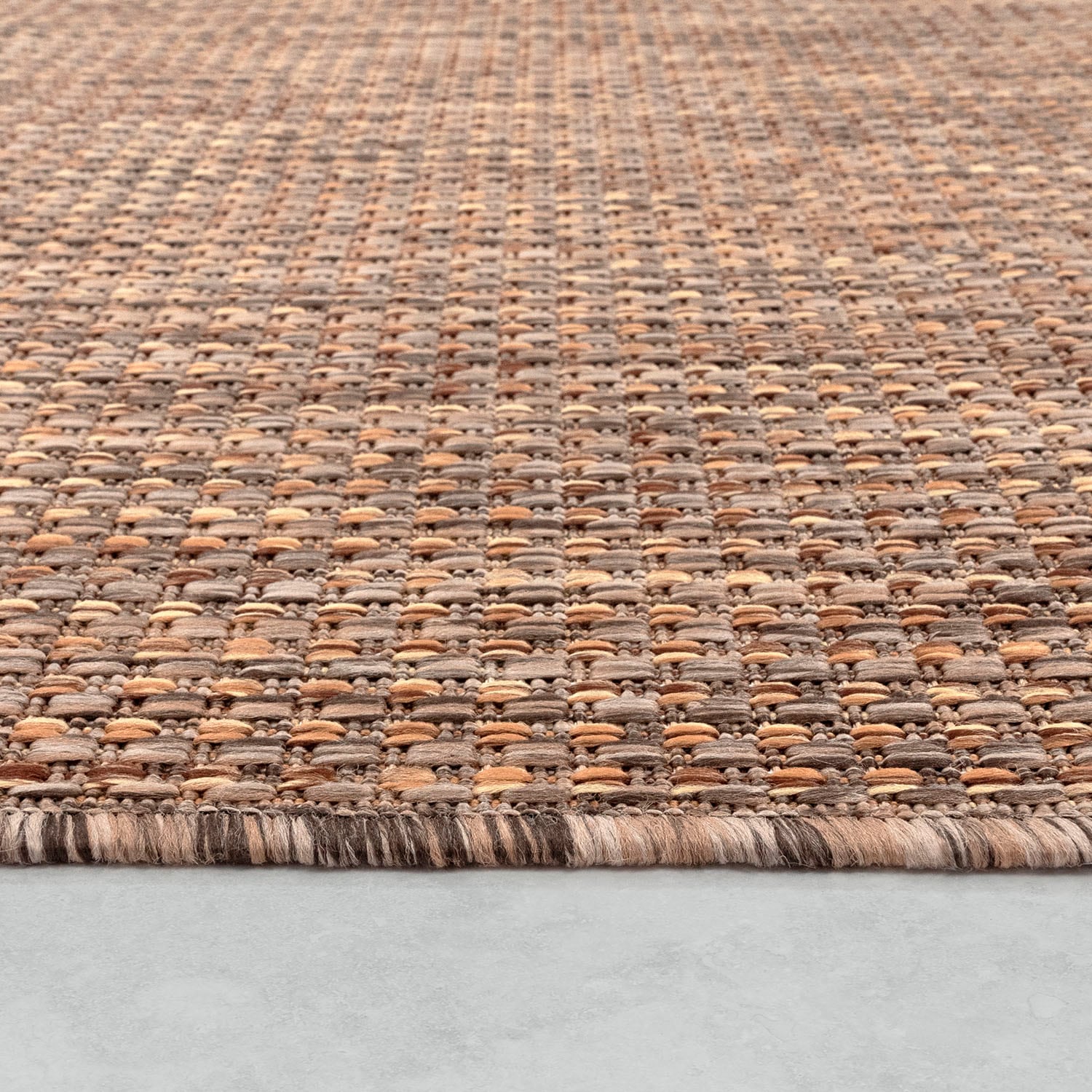 Paco Home Teppich »Napoli 777«, rechteckig, 4 mm Höhe, Flachgewebe, meliert, In- und Outdoor geeignet, Wohnzimmer