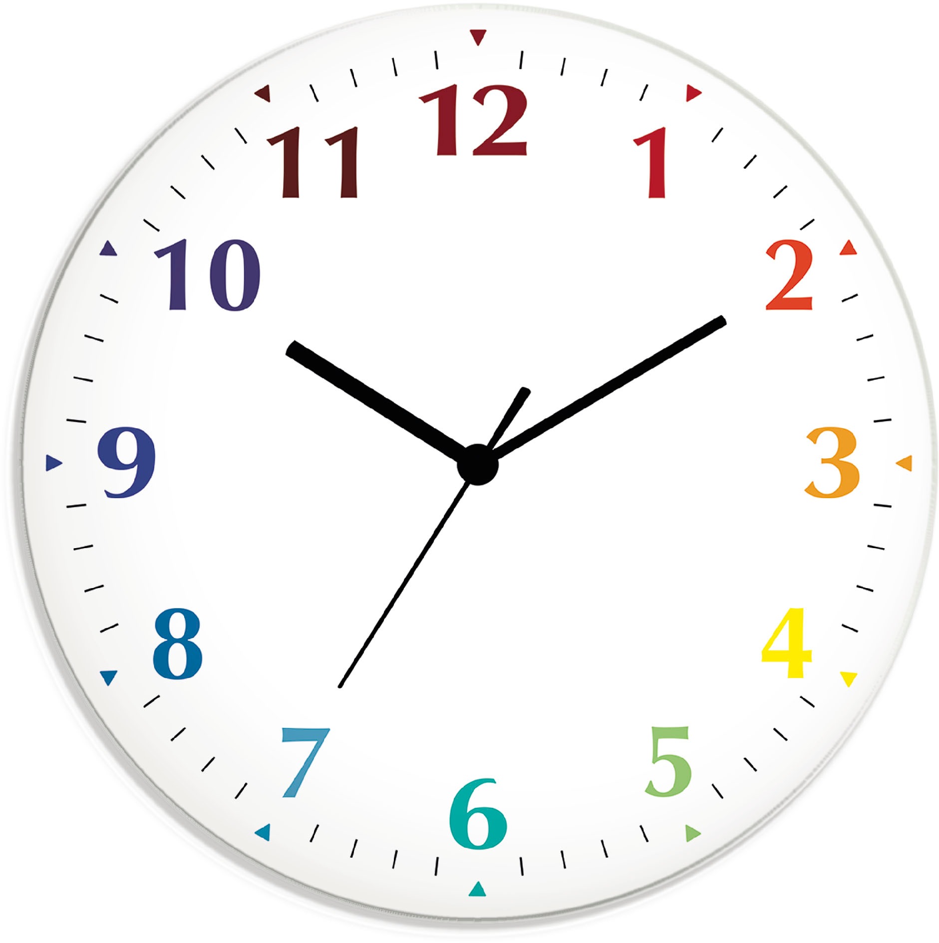 Artland Wanduhr "Trendfarben" wahlweise mit Quarz- oder Funkuhrwerk, lautlos ohne Tickgeräusche